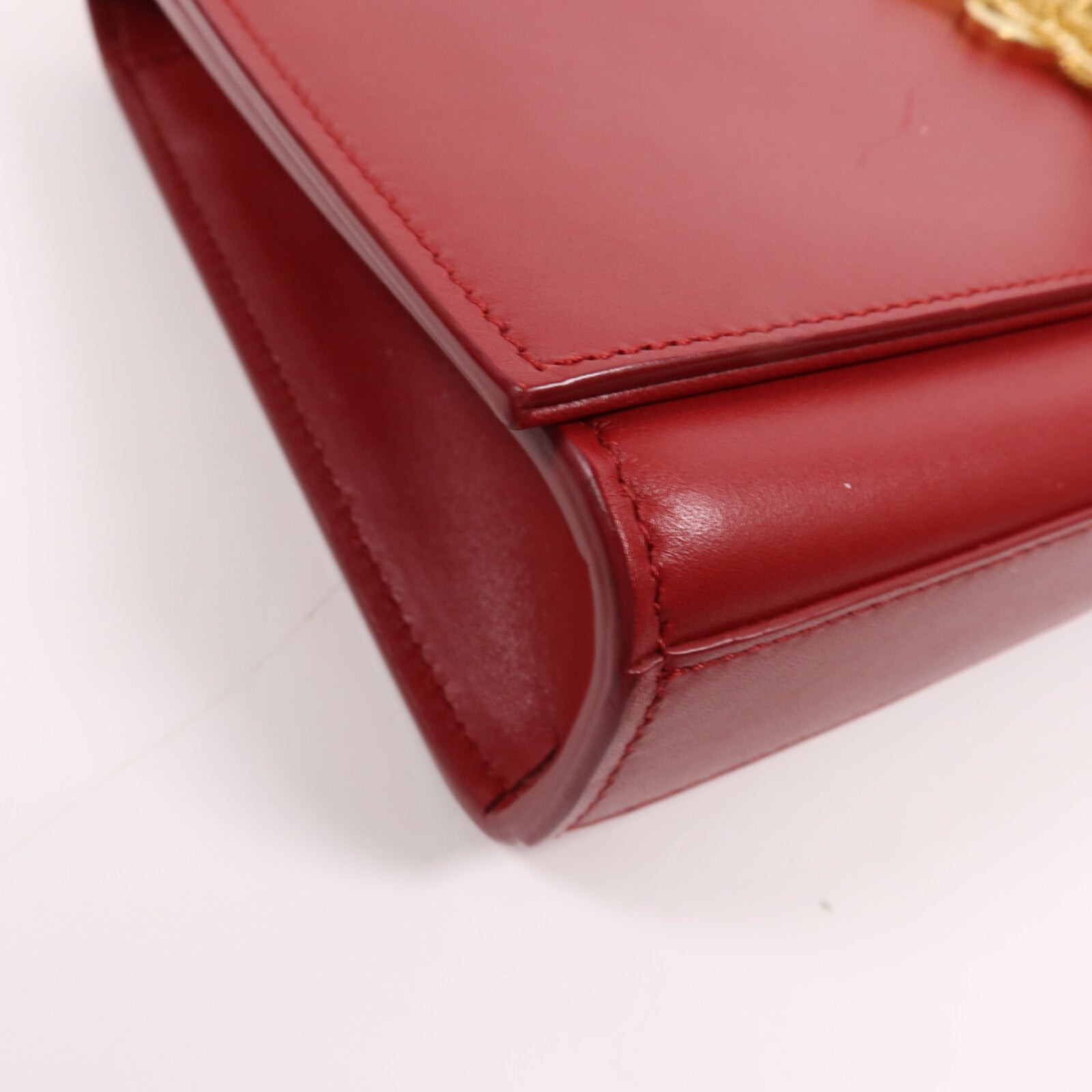 YVES SAINT LAURENT 牛皮皮革Kate Tassel金扣鏈帶肩背袋