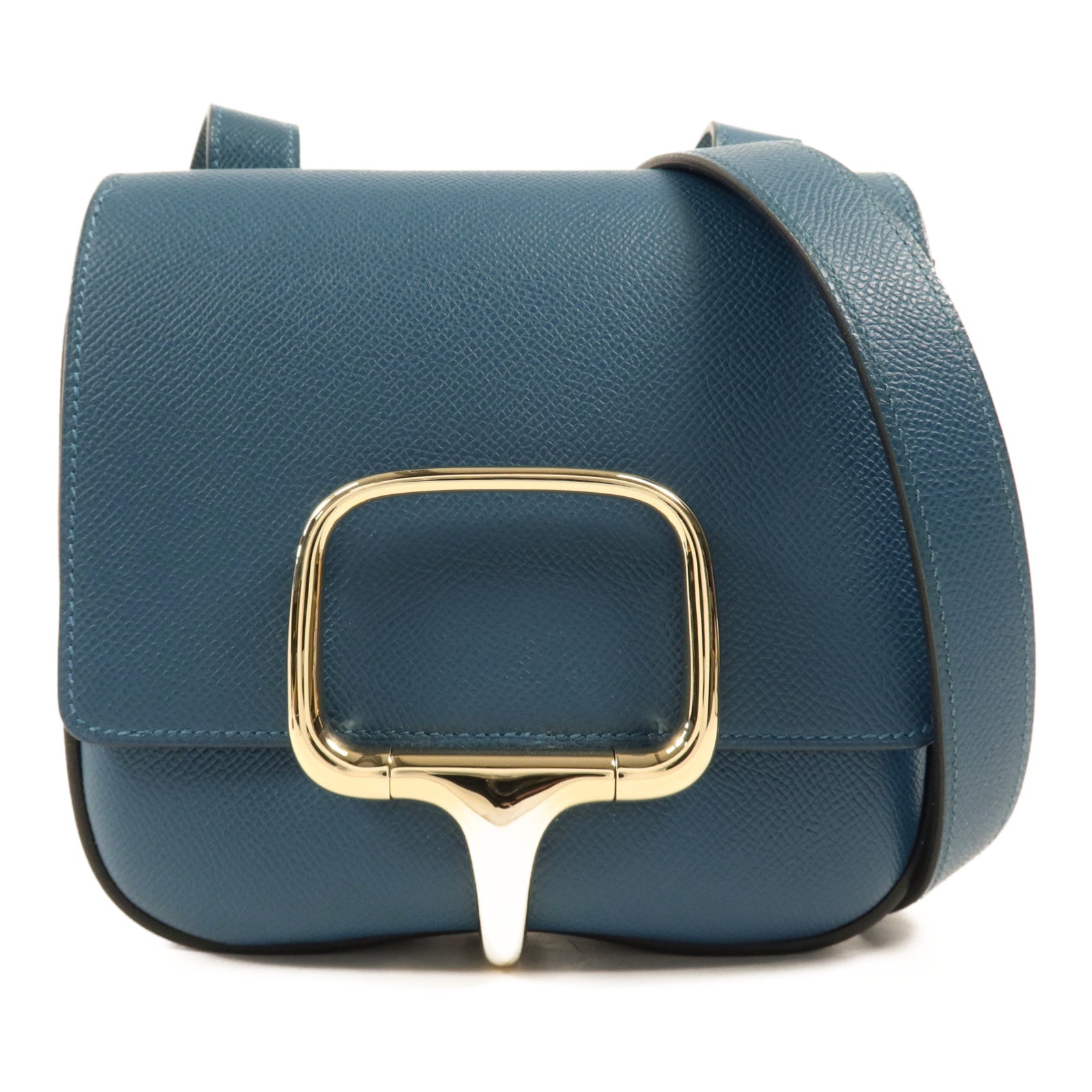 HERMES Epsom皮革Cavalleria Mini金扣肩背袋Colvert