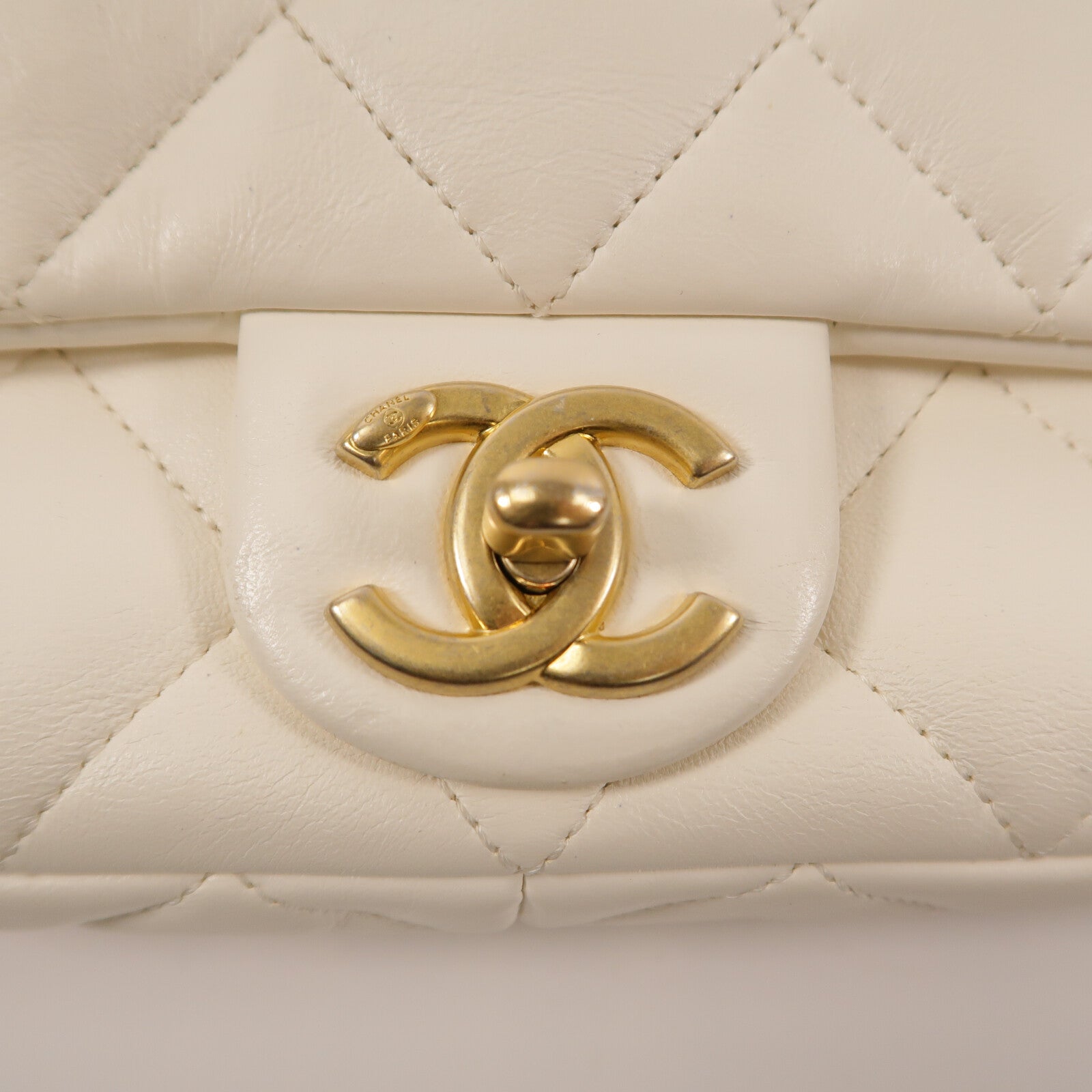 CHANEL 羊皮皮革23P Small Chunky Chain Flap Bag鏈帶肩背袋