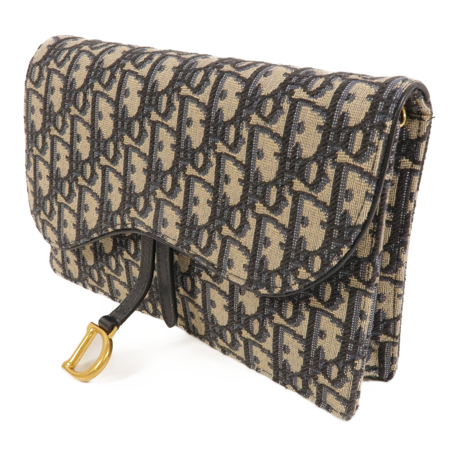 Dior 帆布Saddle Chain Bag肩背袋