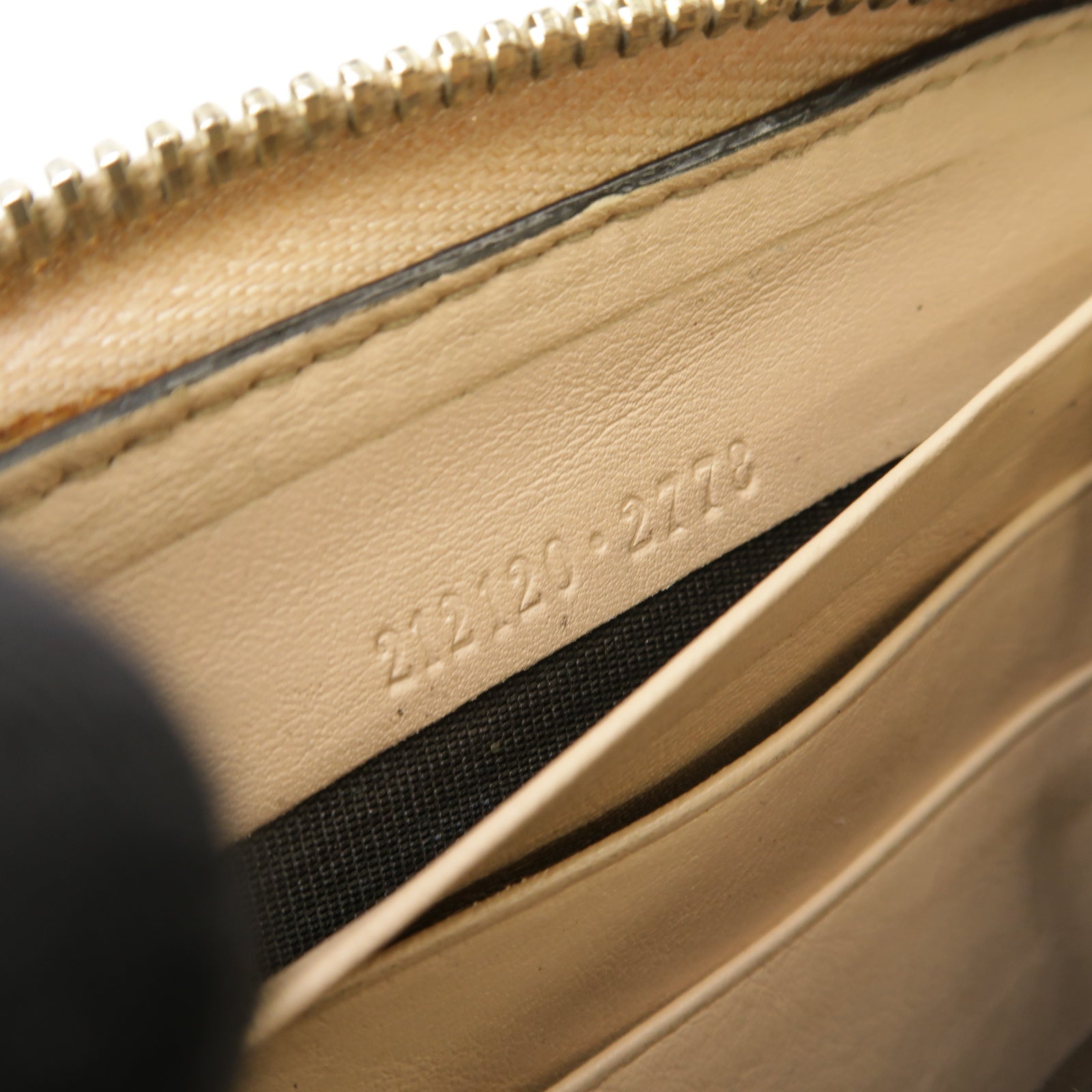 GUCCI 【激減優惠】帆布Long Wallet金扣長錢包啡色
