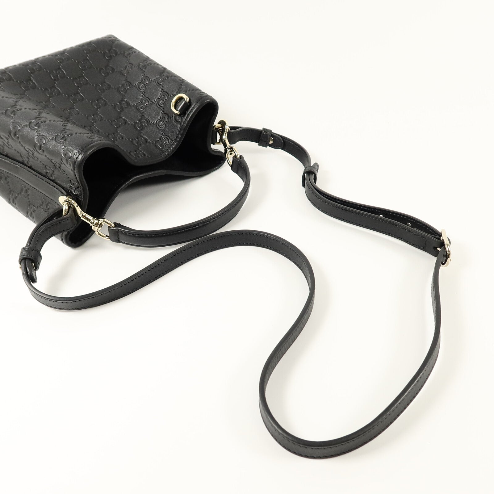 GUCCI GG Emblem Small Bucket手挽肩背兩用袋