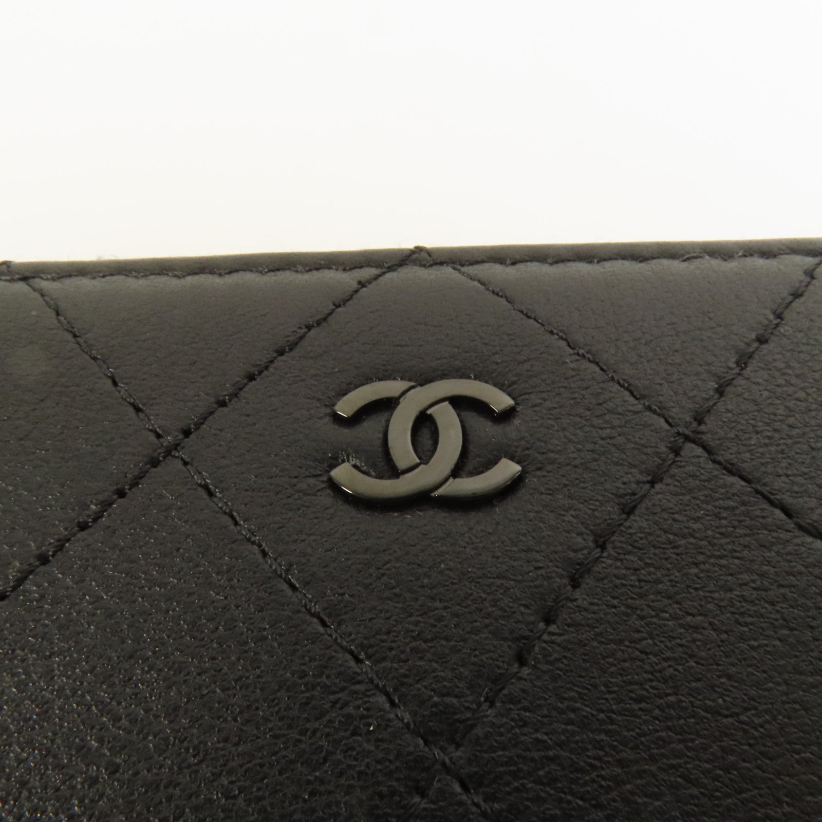 CHANEL 羊皮皮革CoCo SoBlack L錢包