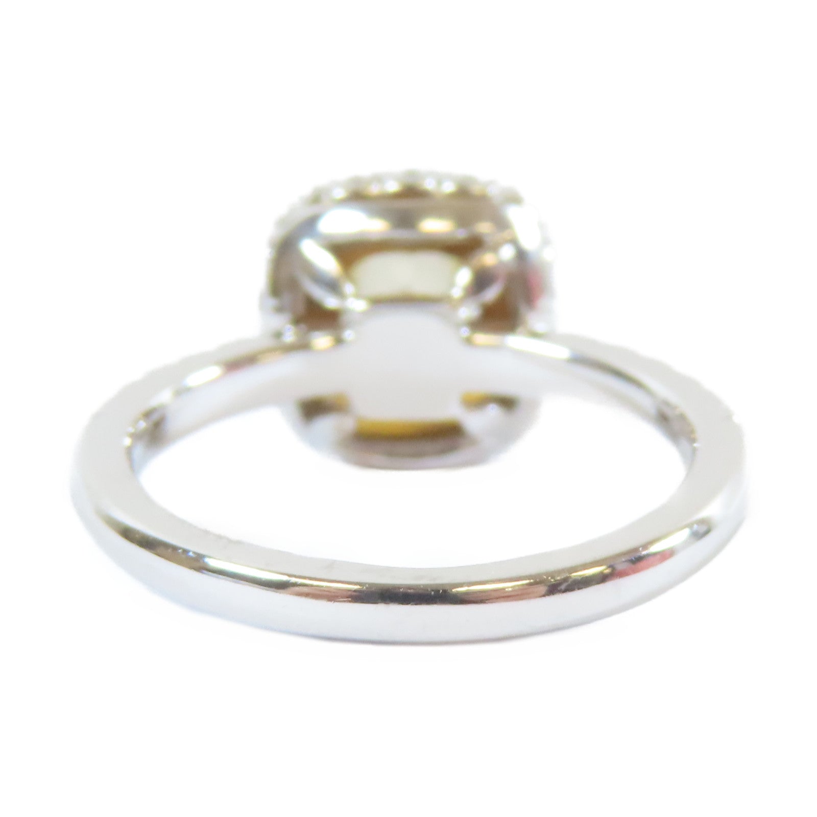 JEWELRY 18K白金Yellow Diamond Ring1.28ct鑽石戒指US#5.5