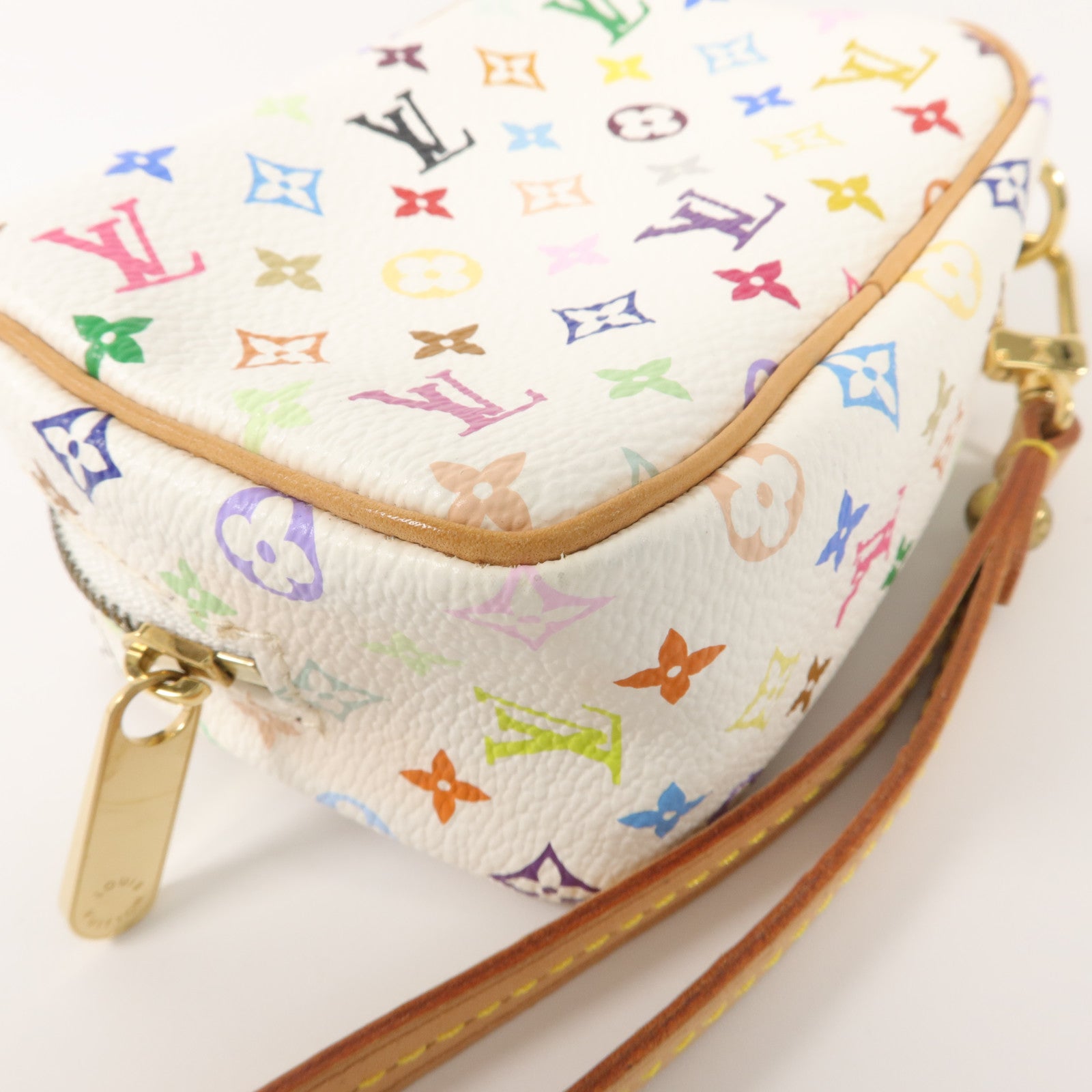 LOUIS VUITTON Monogram Multicolore Takashi Murakami Trousse Wapity Pouch小袋