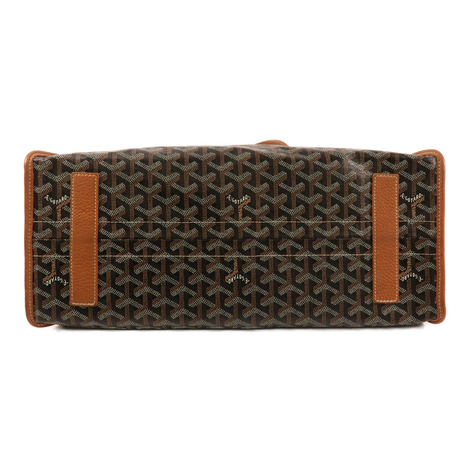 GOYARD 塗層帆布Hardy PM銀扣手挽袋