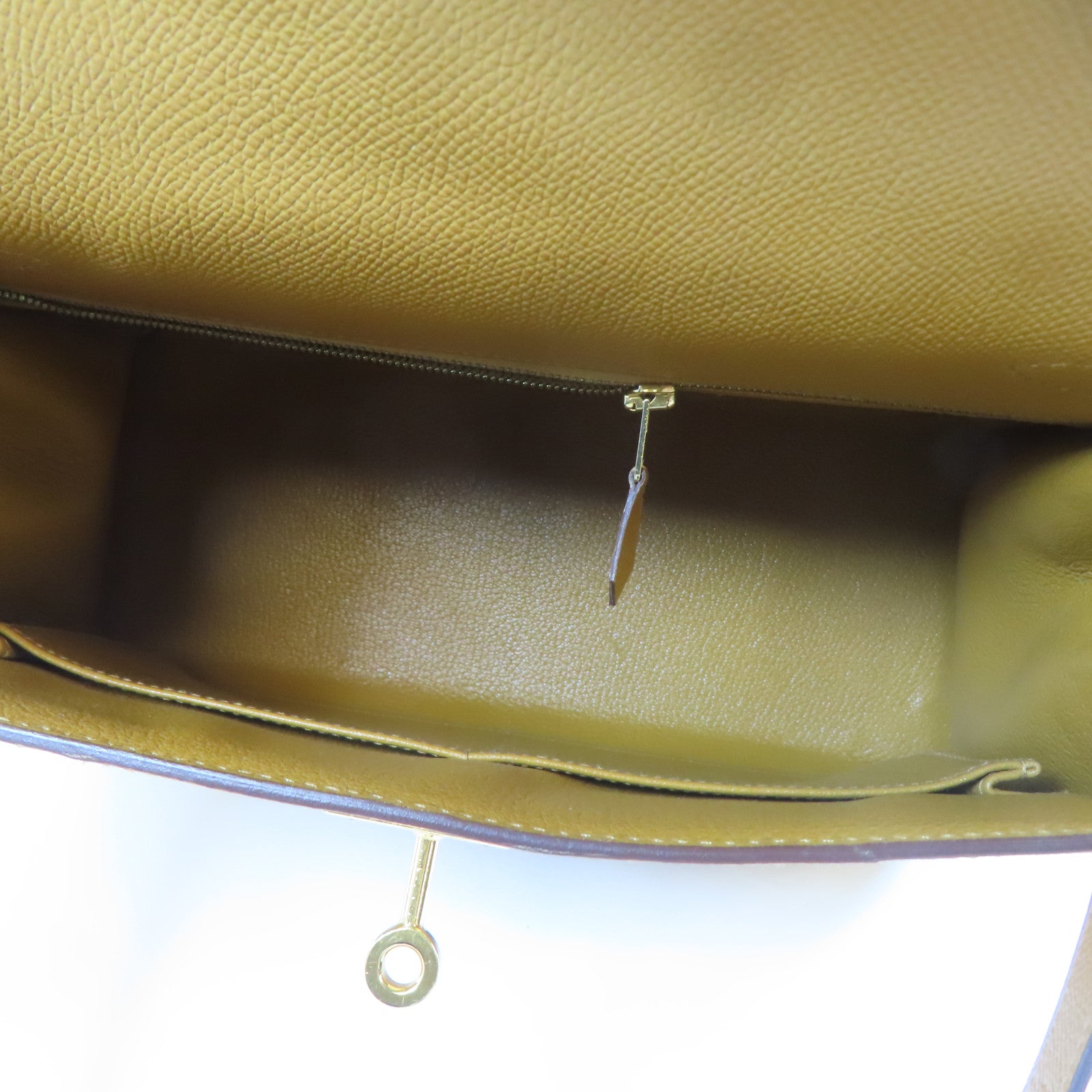 HERMES Epsom皮革Kelly 28金扣手挽肩背兩用袋Caramel/啡色