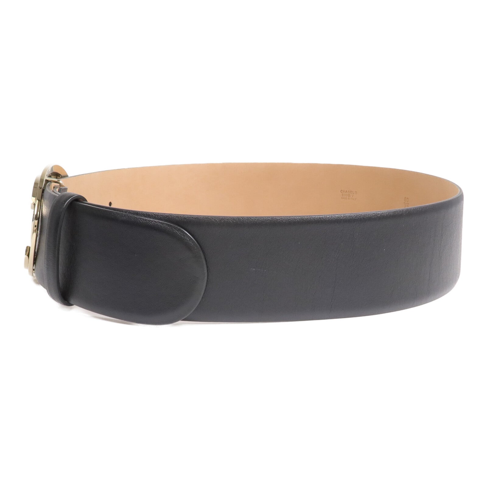CHANEL 【激減優惠】牛皮皮革Belt金扣皮帶