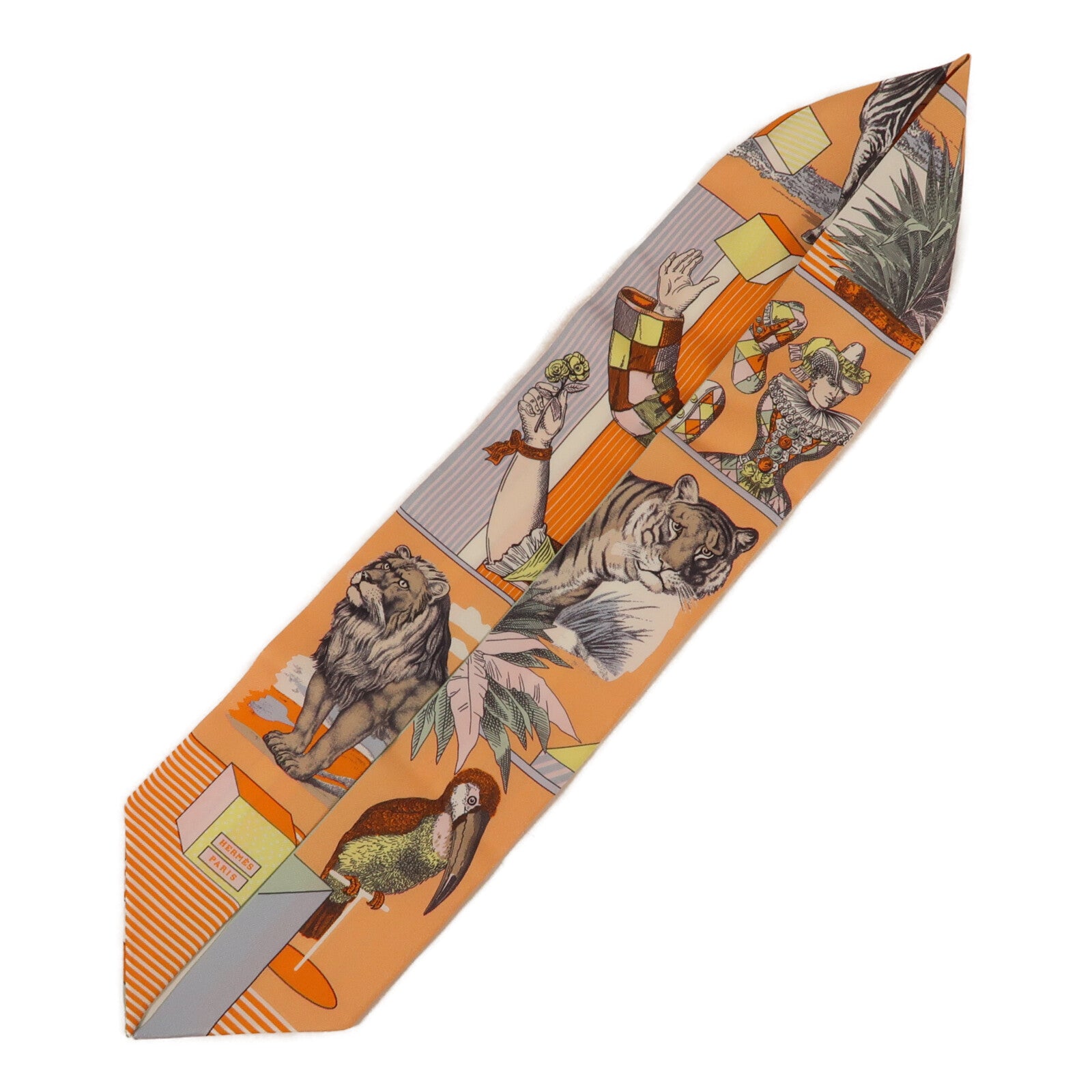 HERMES 絲質Twilly絲巾