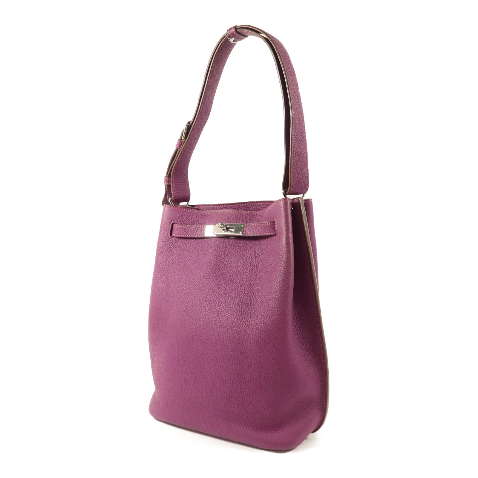 HERMES Clemence皮革So Kelly 22肩背袋Anemone