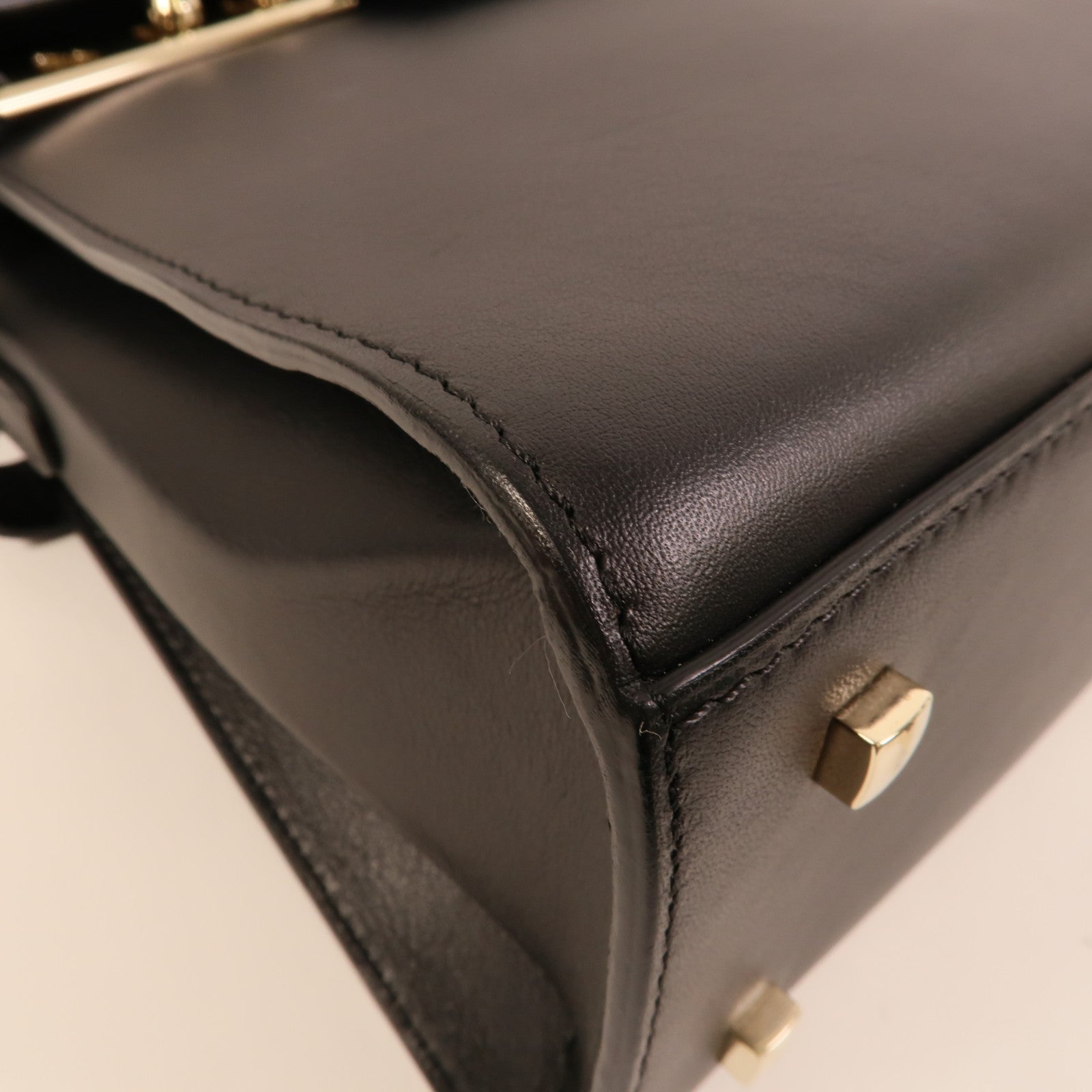Delvaux 牛皮皮革Tempete MM手挽肩背兩用袋