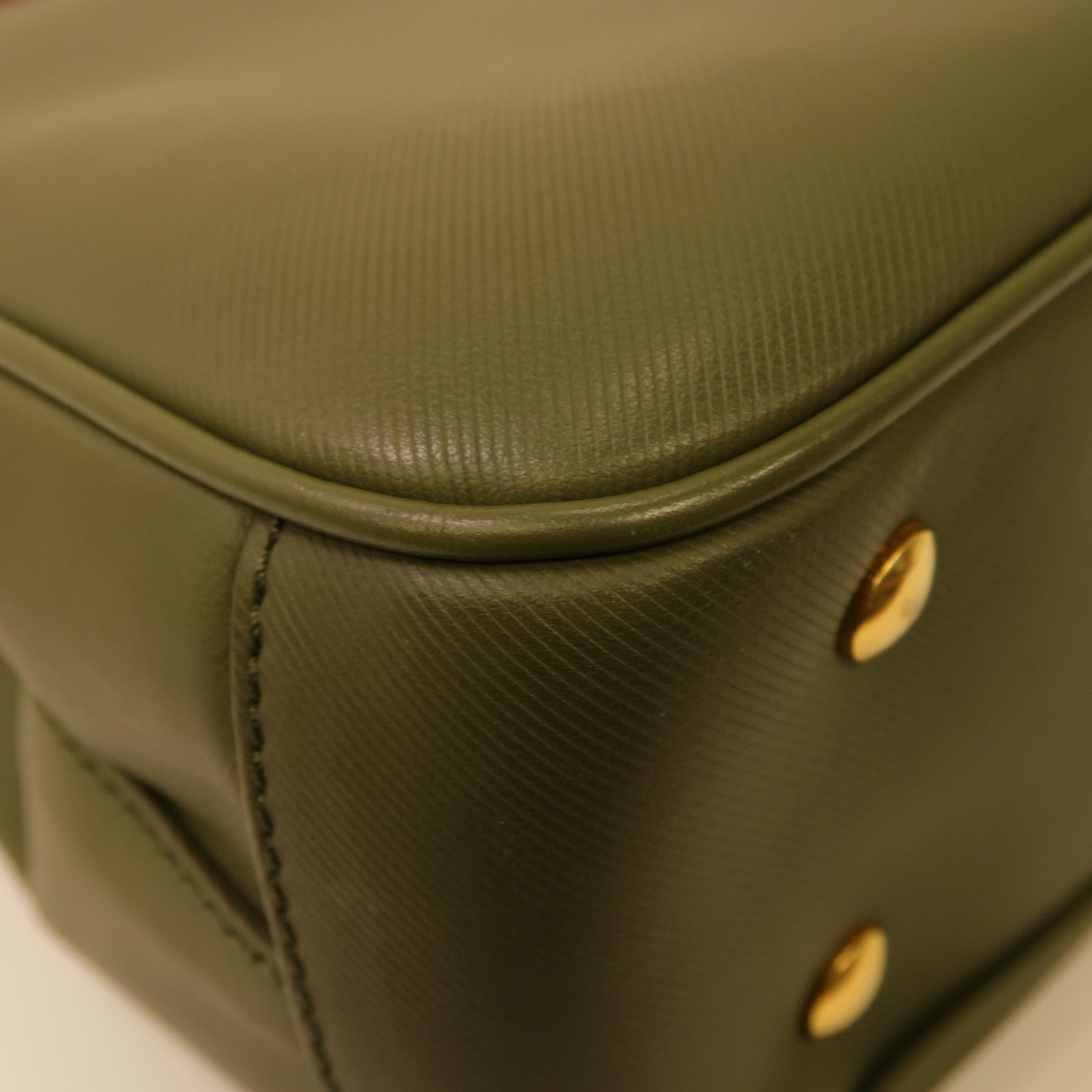BURBERRY 【激減優惠】牛皮皮革2 Way Shoulder金扣手挽肩背兩用袋綠色/紅色