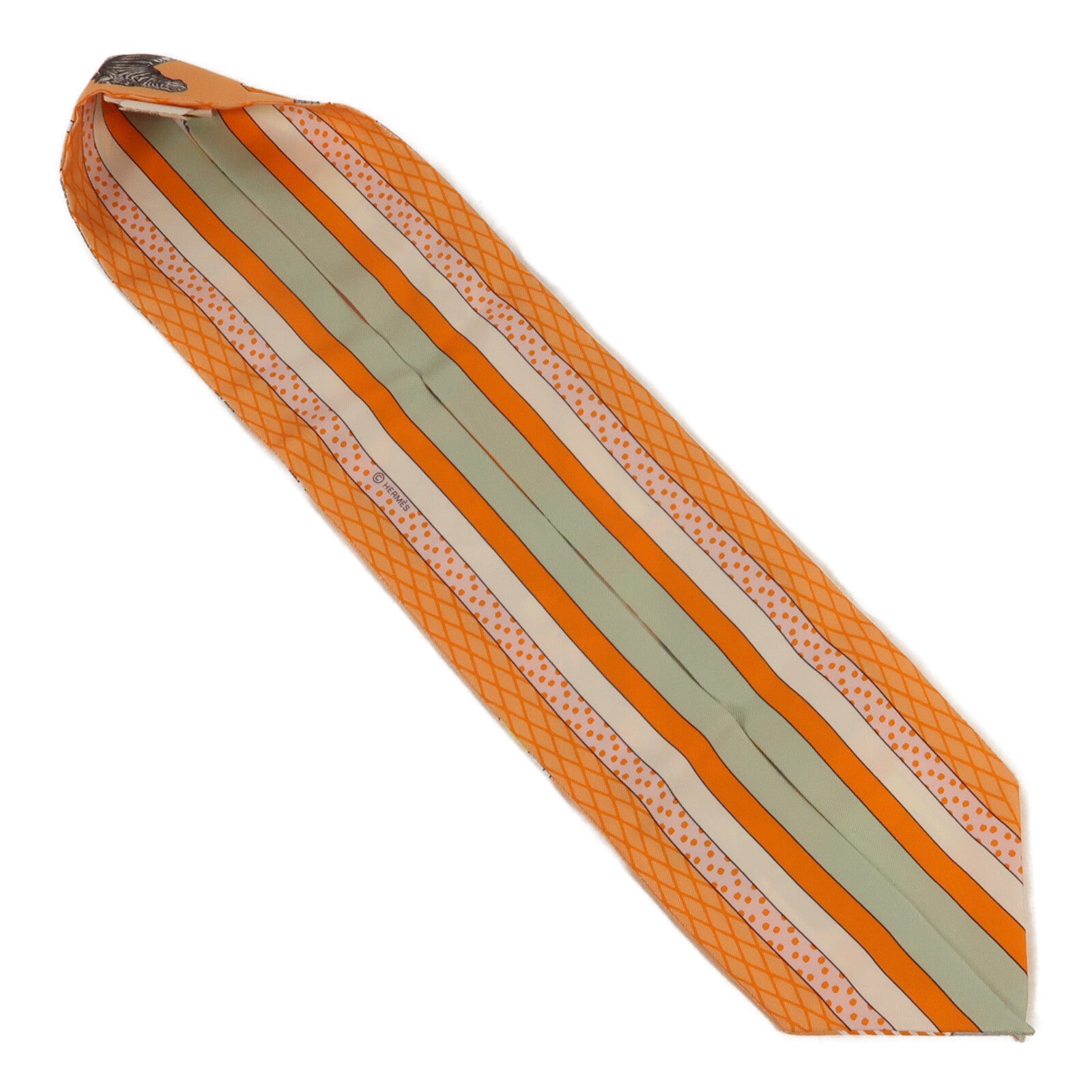 HERMES 絲質Twilly絲巾