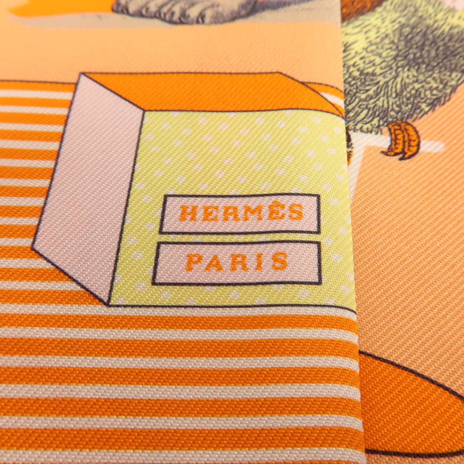 HERMES 絲質Twilly絲巾