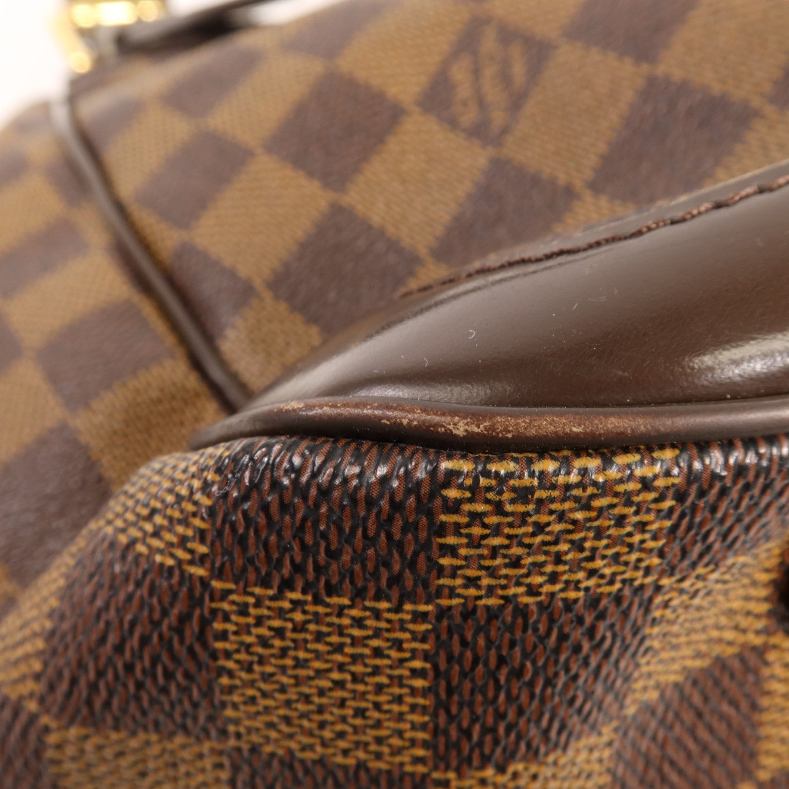 LOUIS VUITTON Damier Verona MM金扣肩背袋
