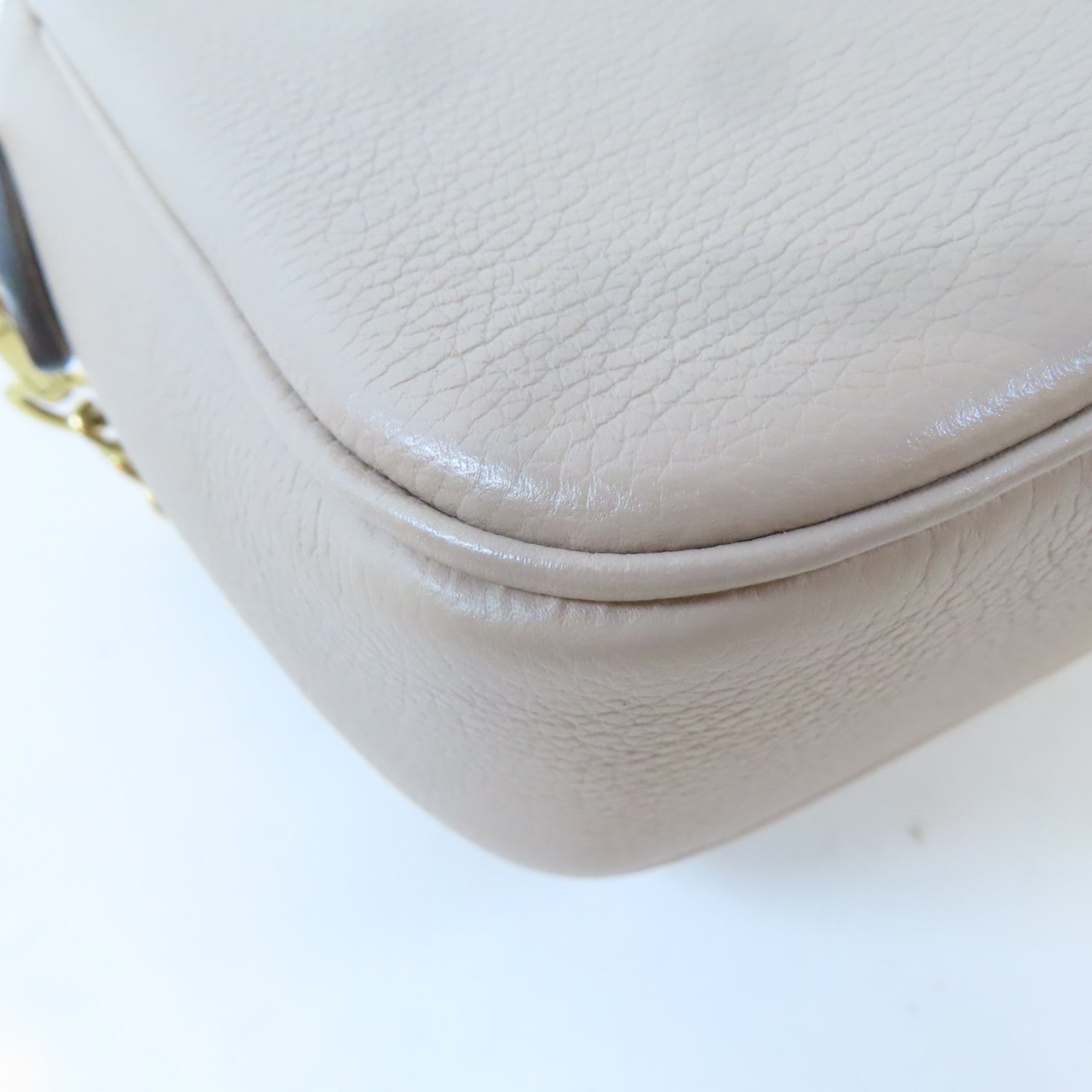LOUIS VUITTON 牛皮皮革Lockme Tender金扣手挽肩背兩用袋米色/藍色