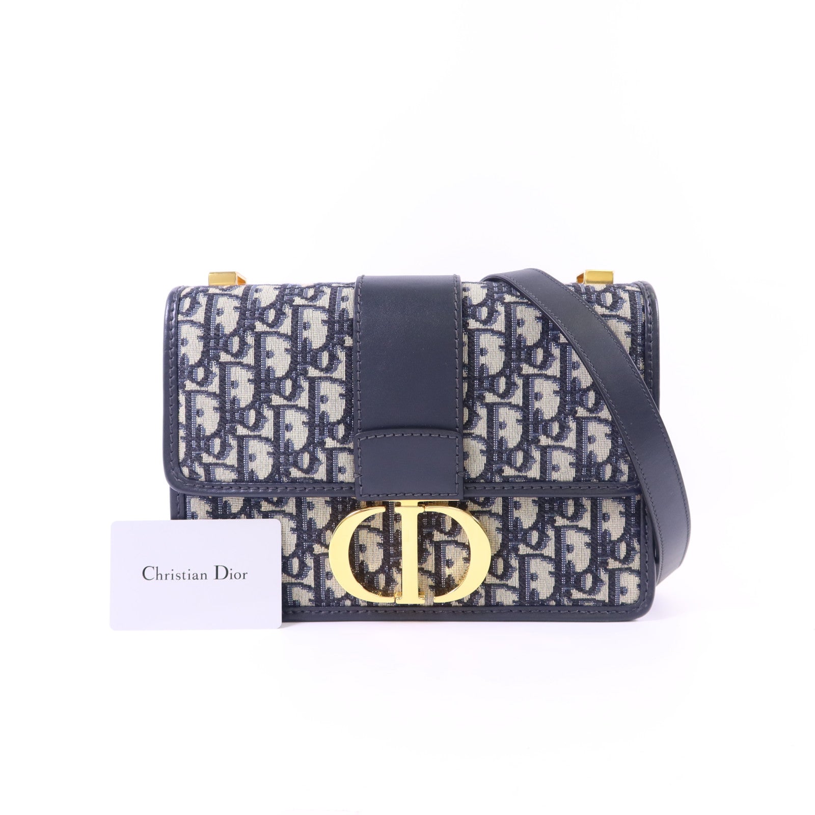 Dior 【激減優惠】帆布Montaigne 30金扣肩背袋