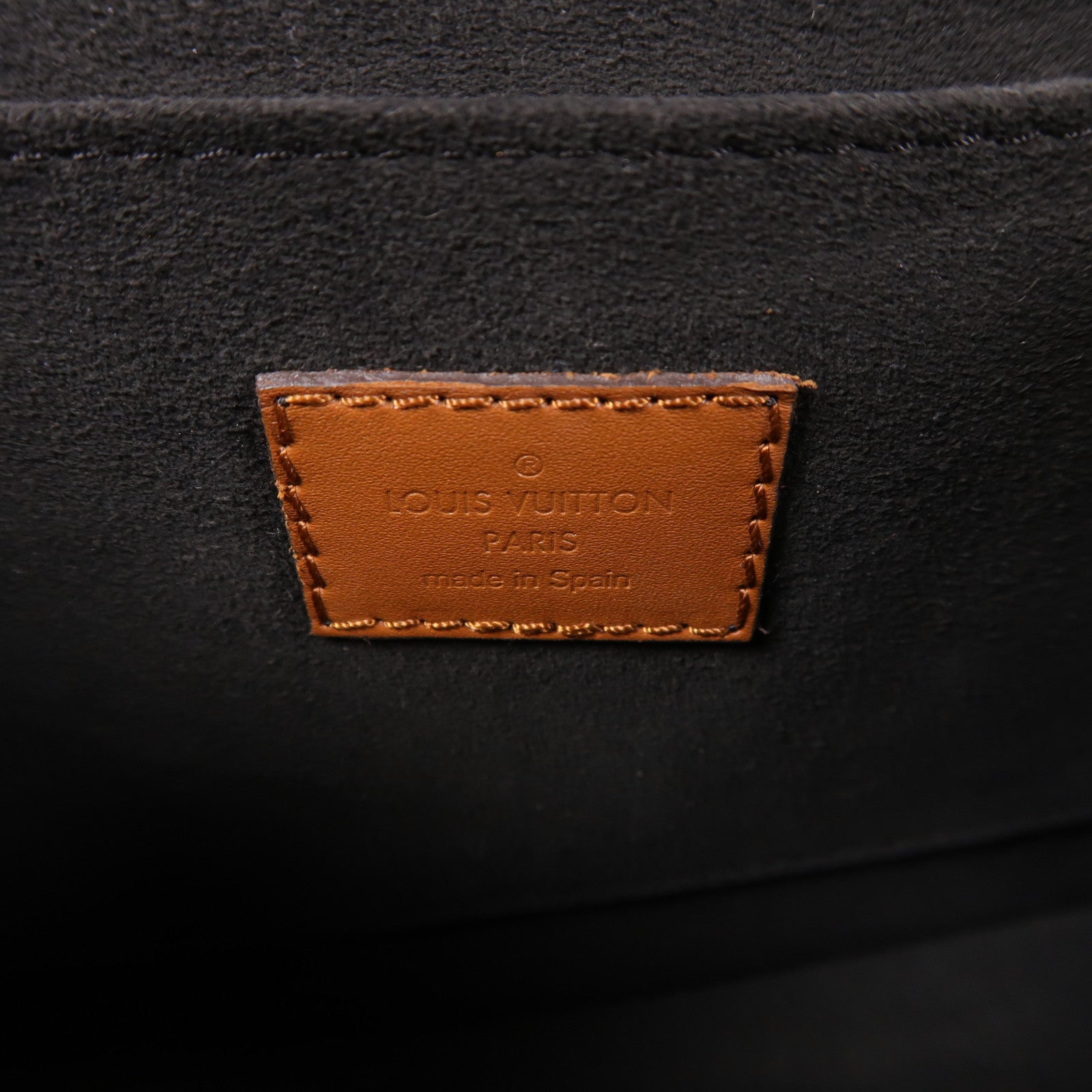 LOUIS VUITTON Monogram/Monogram Reverse Dauphine MM金扣手挽肩背兩用袋棕色