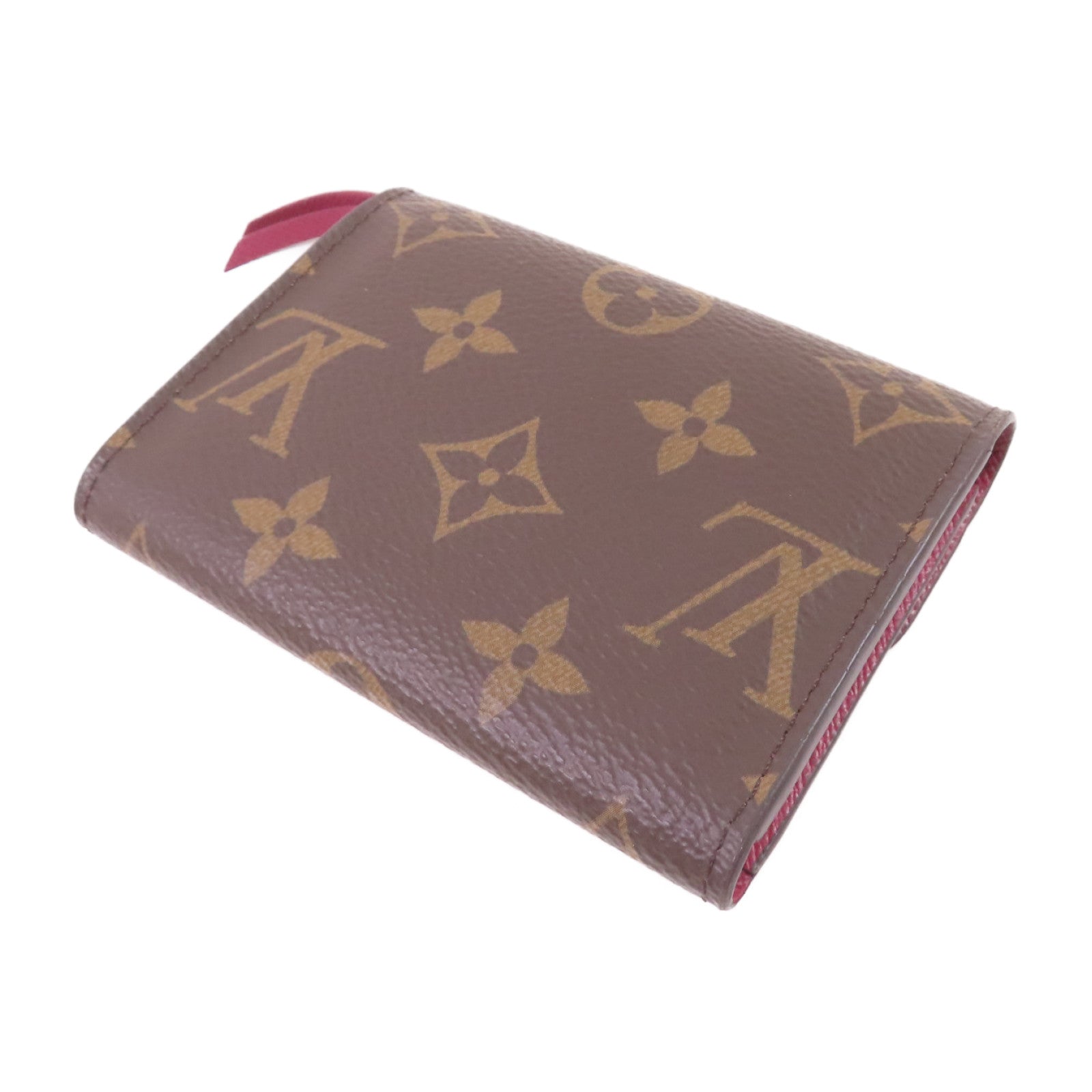 LOUIS VUITTON Monogram Rosalie Coin Case金扣零錢包啡色/酒紅色