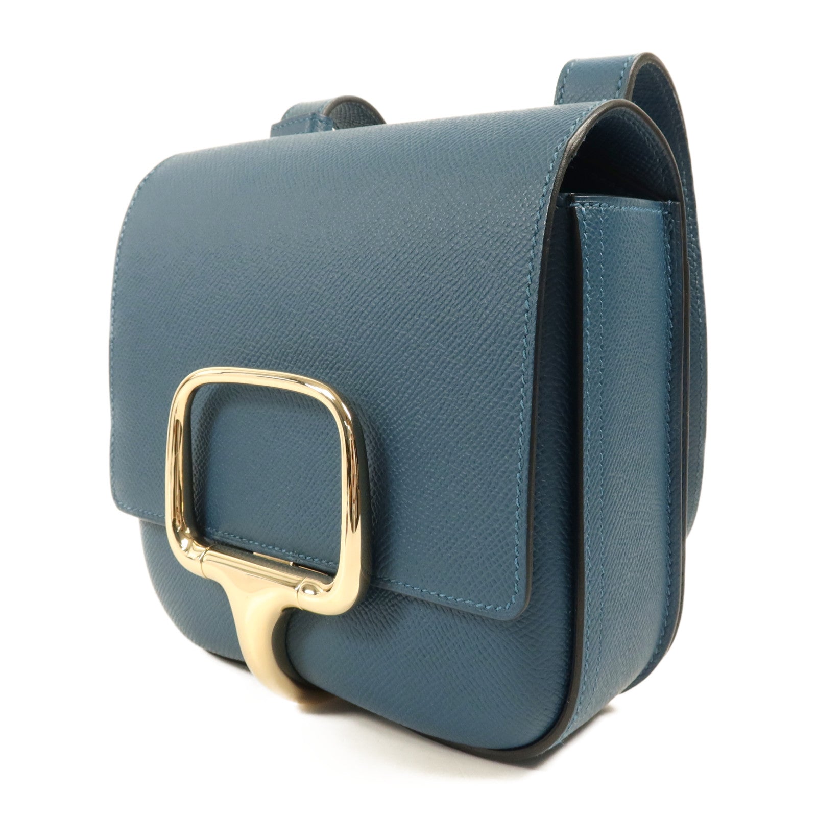HERMES Epsom皮革Cavalleria Mini金扣肩背袋Colvert