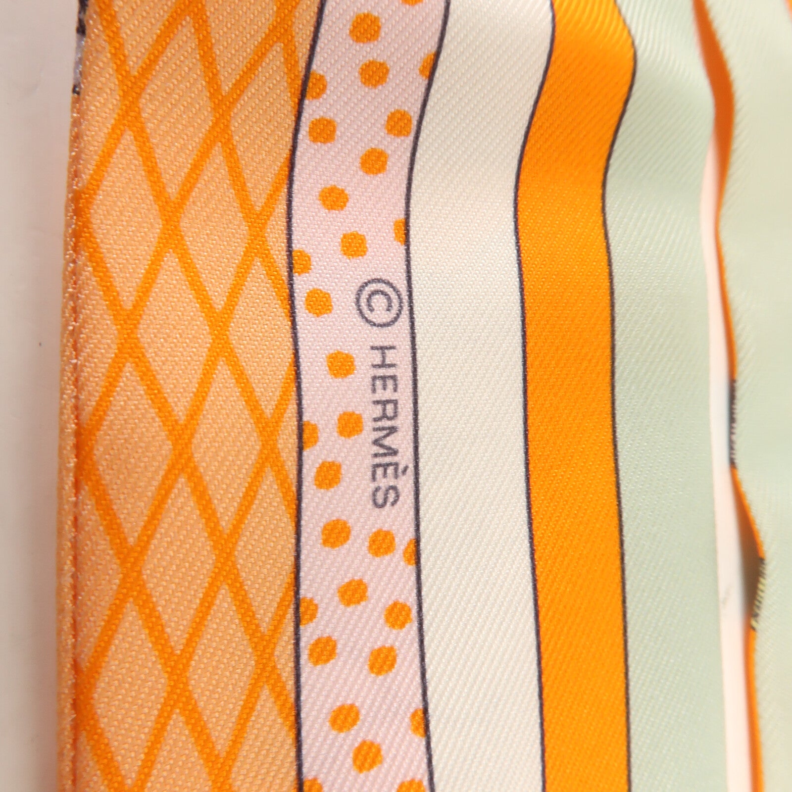 HERMES 絲質Twilly絲巾