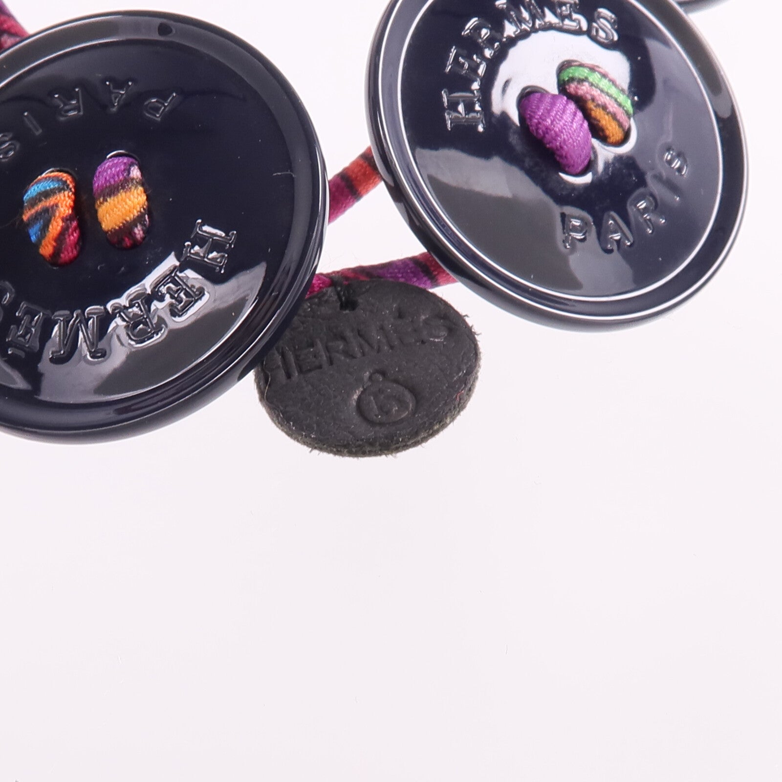 HERMES 絲質Petit H Button Bracelet手帶