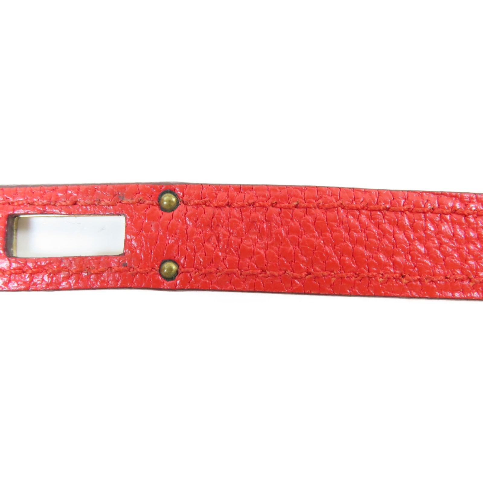 HERMES 【激減優惠】Chevre皮革Kelly Wallet金扣錢包Rouge Tomate/紅色