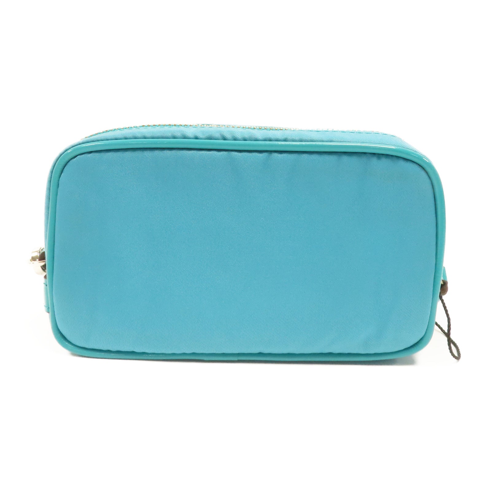 ANYA HINDMARCH 尼龍Clutch Bag金扣手拿包藍色