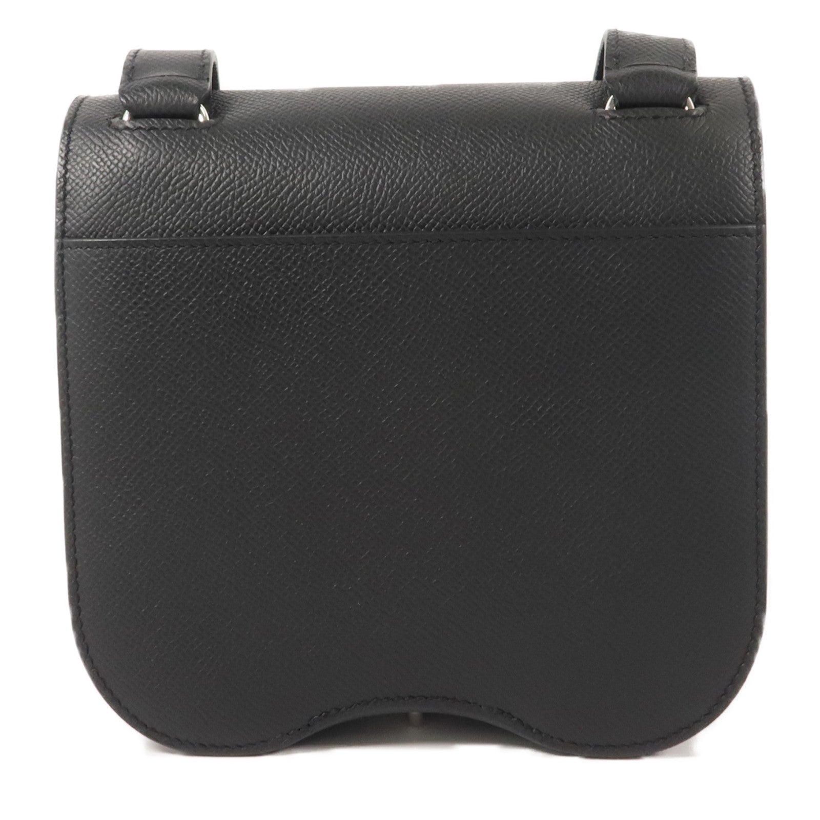 HERMES Epsom皮革Della Cavalleria Mini肩背袋Noir