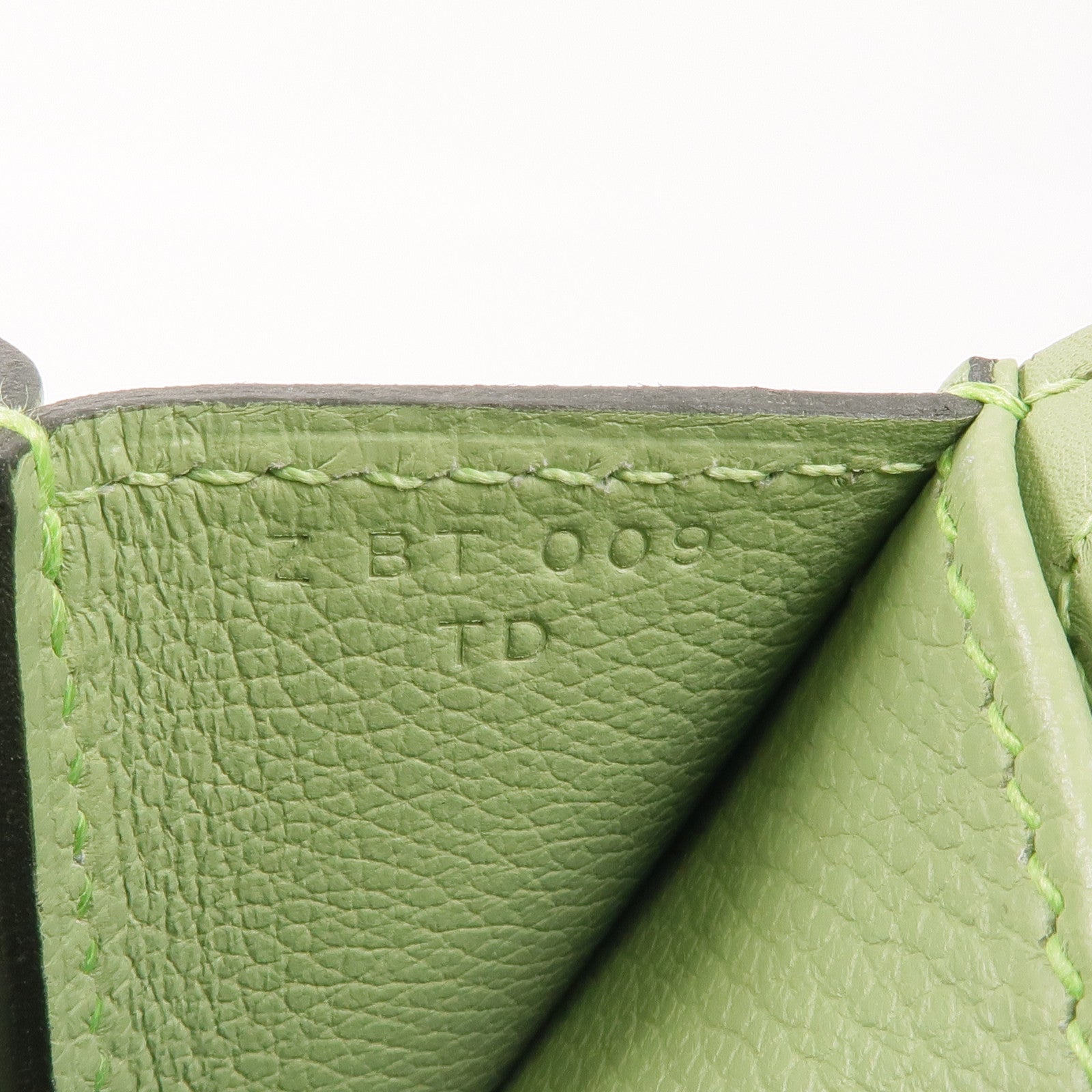 HERMES Evercolor皮革Halzan 25銀扣手挽肩背兩用袋Vert Criquet