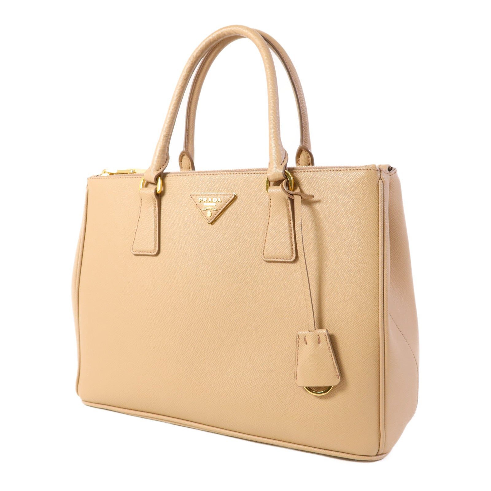 PRADA Saffiano皮革Galleria金扣手挽肩背兩用袋