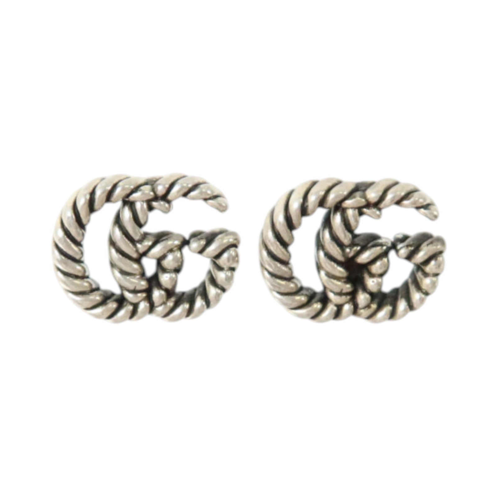 GUCCI 925純銀GG Marmont Stud Earrings耳環