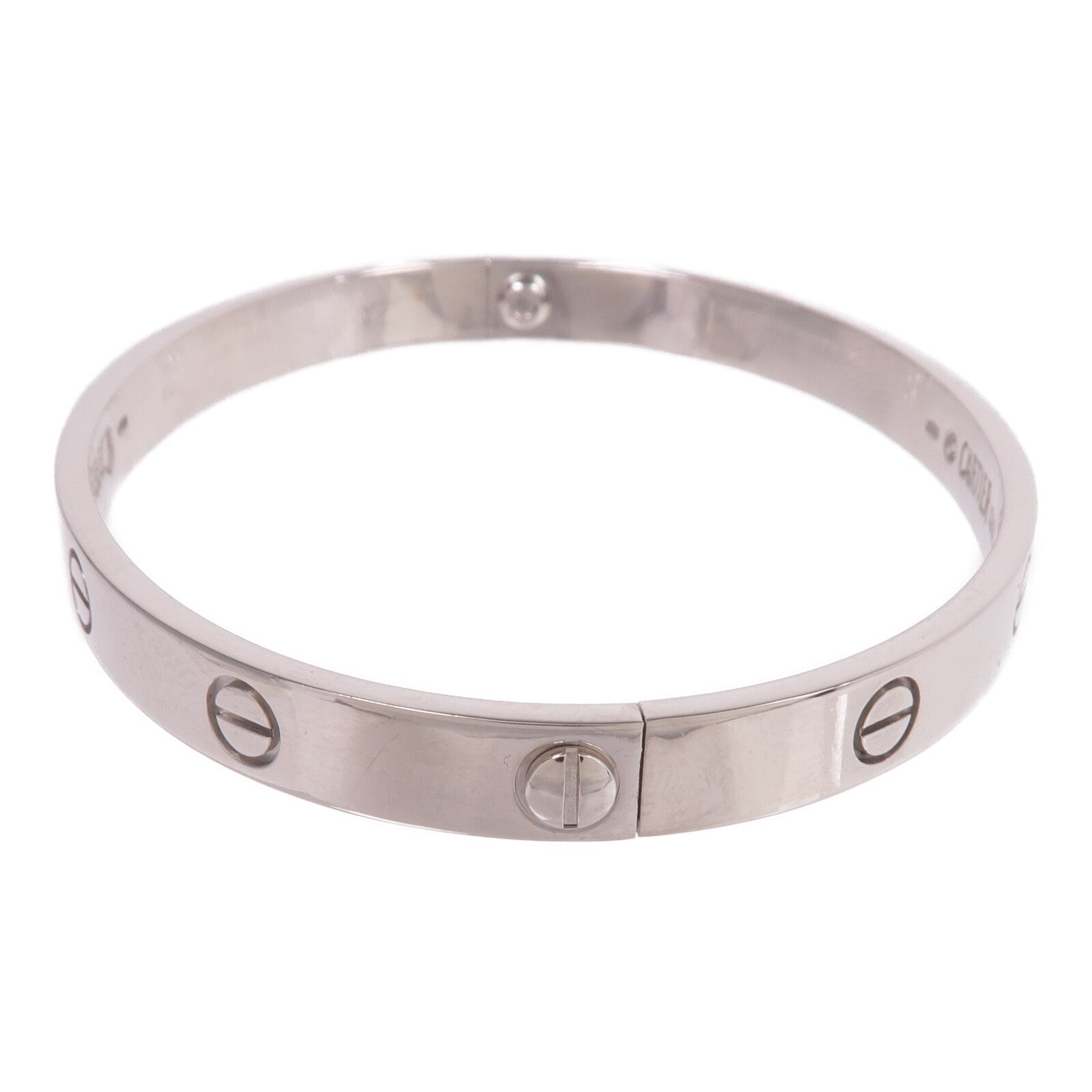 CARTIER 18K白金Love Bracelet手鐲Cartier#19