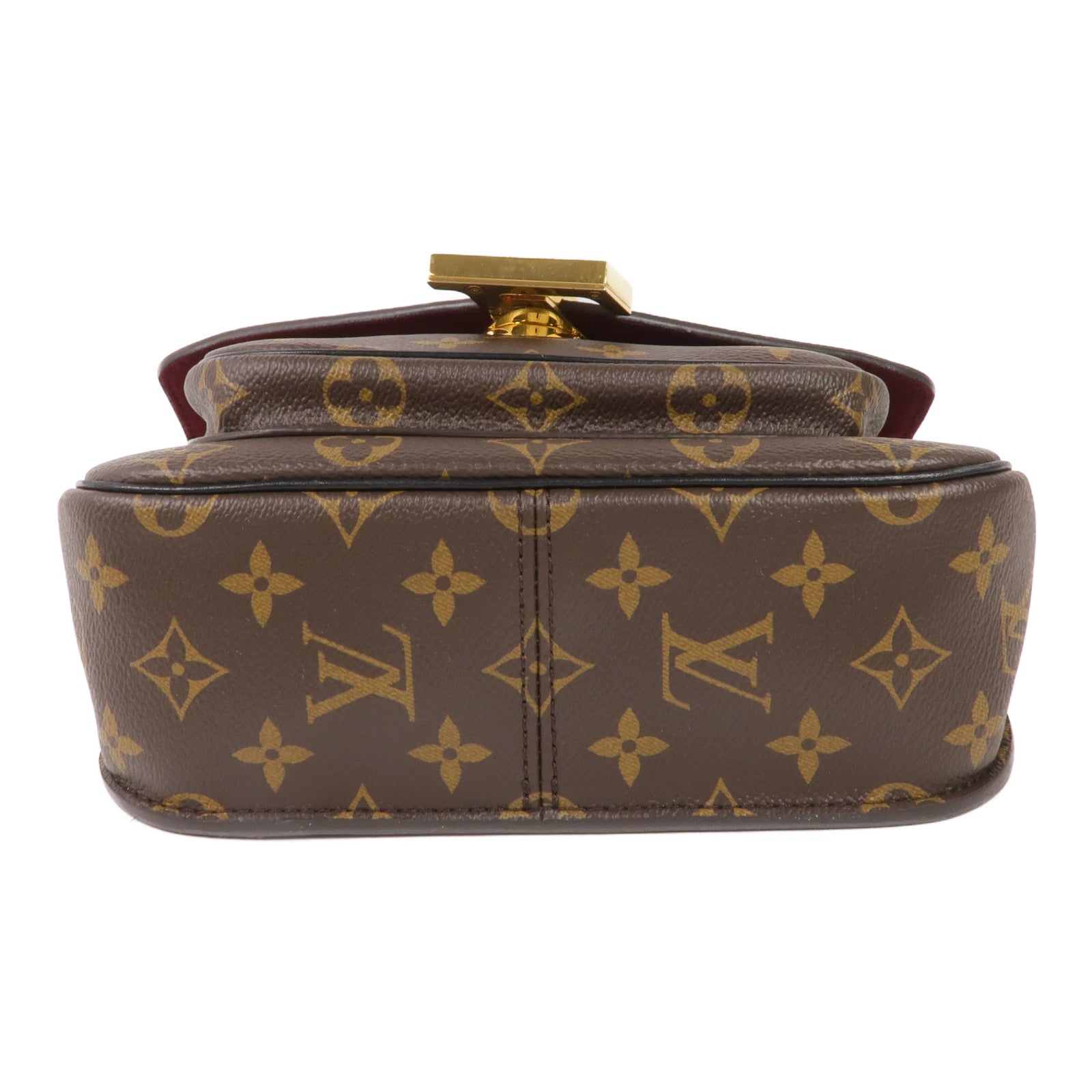 LOUIS VUITTON Monogram Passy金扣肩背袋棕色