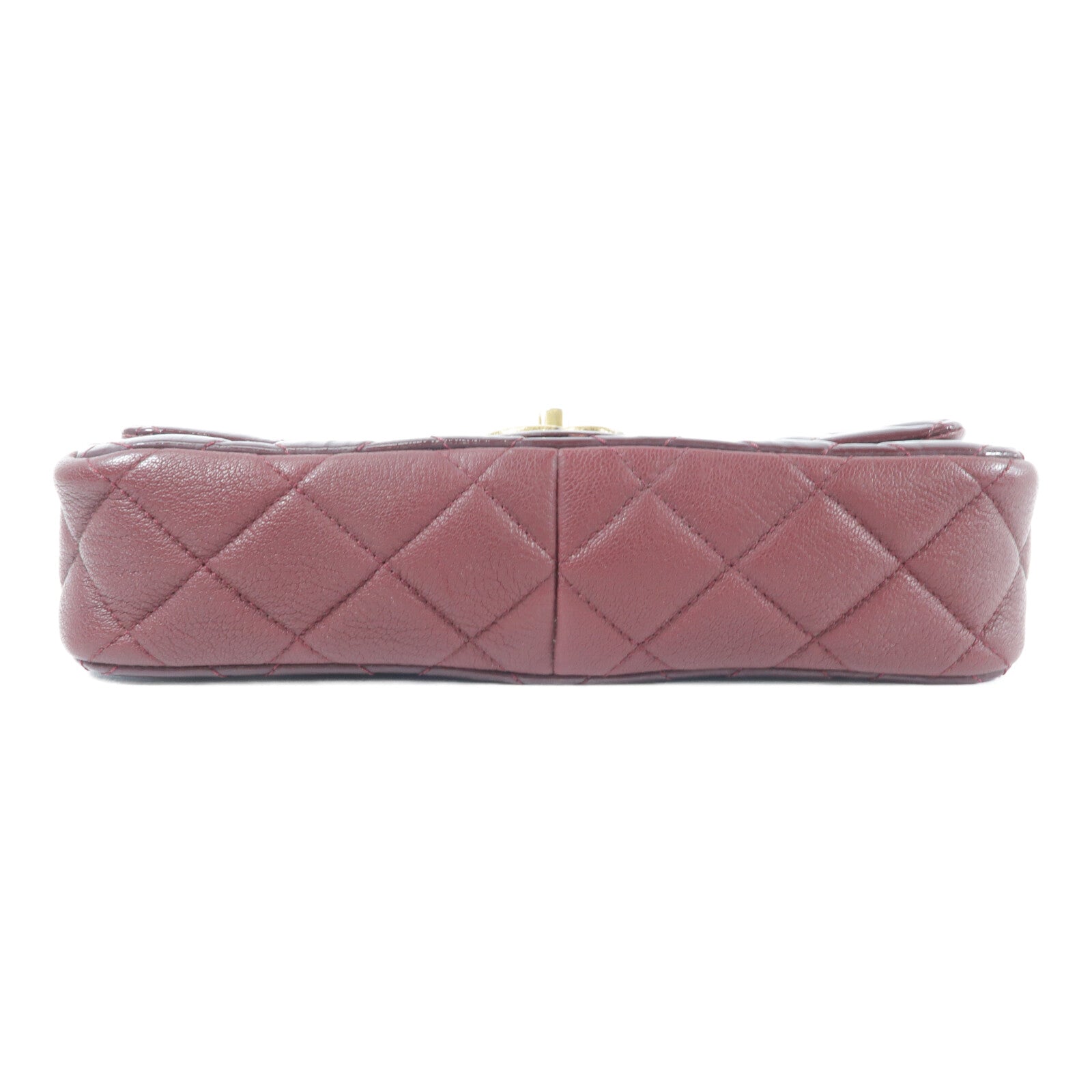 CHANEL 牛皮皮革/漆皮皮革CC Eyelet Flap Bag鏈帶肩背袋