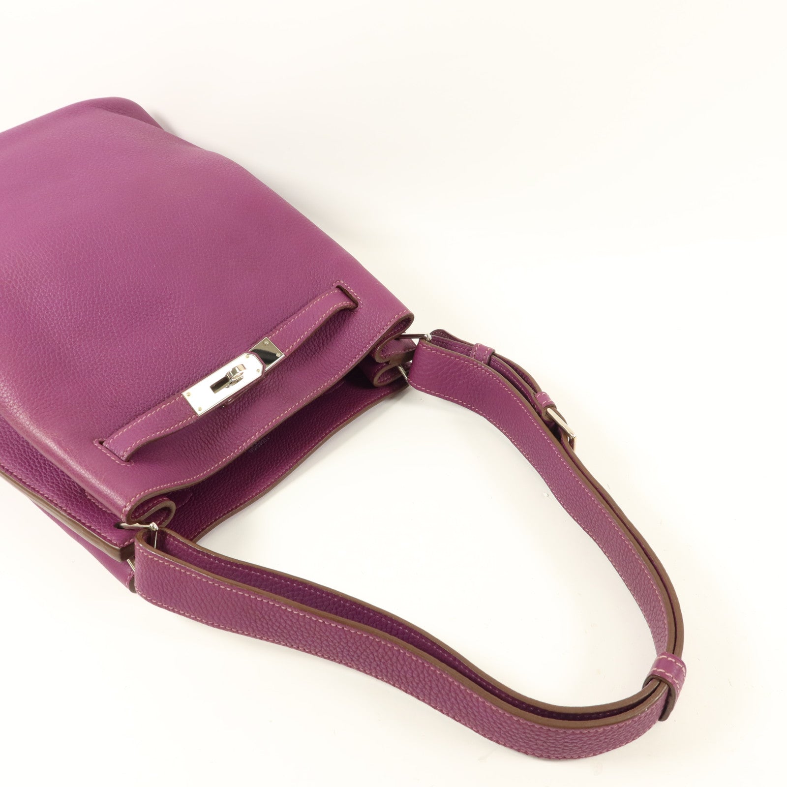 HERMES Clemence皮革So Kelly 22肩背袋Anemone