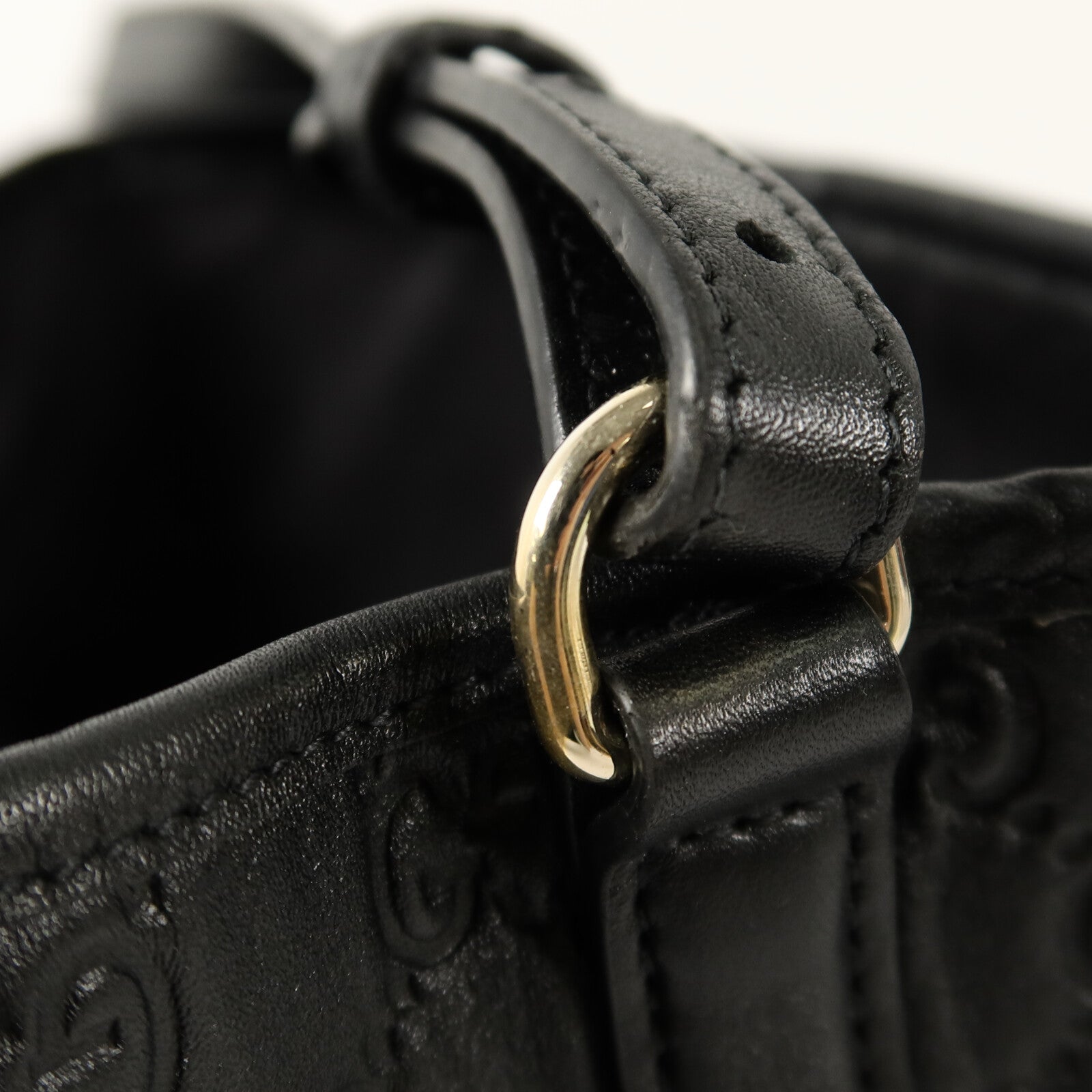 GUCCI GG Emblem Small Bucket手挽肩背兩用袋