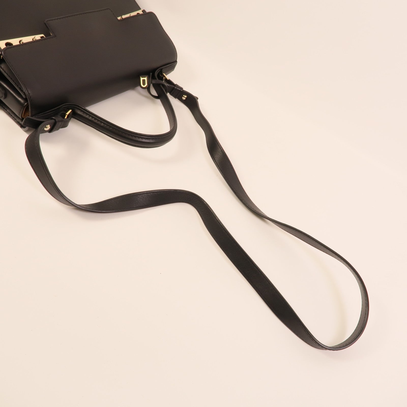 Delvaux 牛皮皮革Tempete MM手挽肩背兩用袋