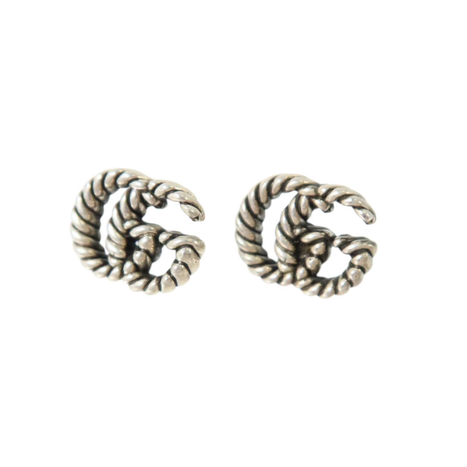 GUCCI 925純銀GG Marmont Stud Earrings耳環