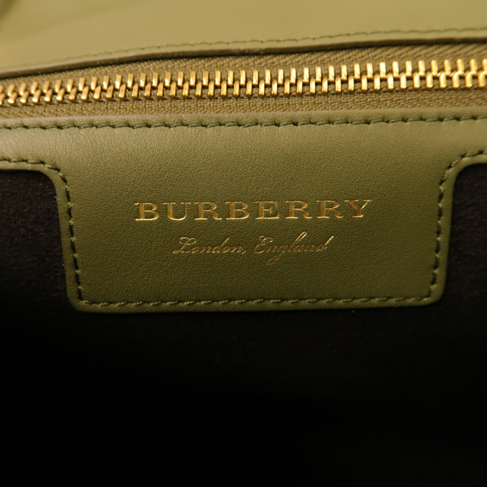 BURBERRY 【激減優惠】牛皮皮革2 Way Shoulder金扣手挽肩背兩用袋綠色/紅色