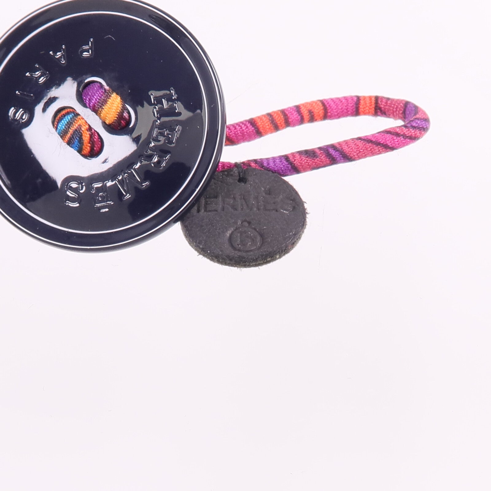 HERMES 絲質Petit H Button Bracelet手帶