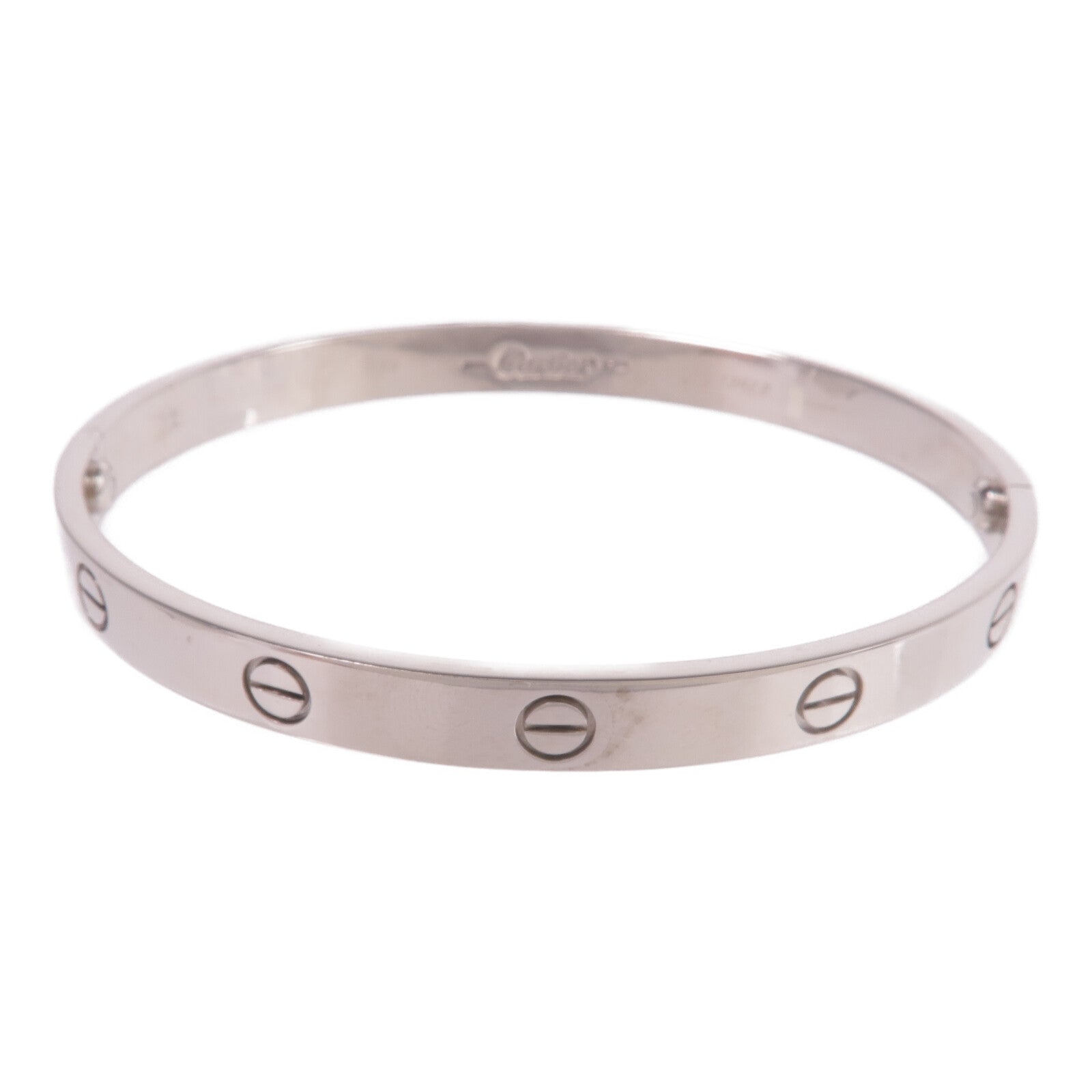 CARTIER 18K白金Love Bracelet手鐲Cartier#19