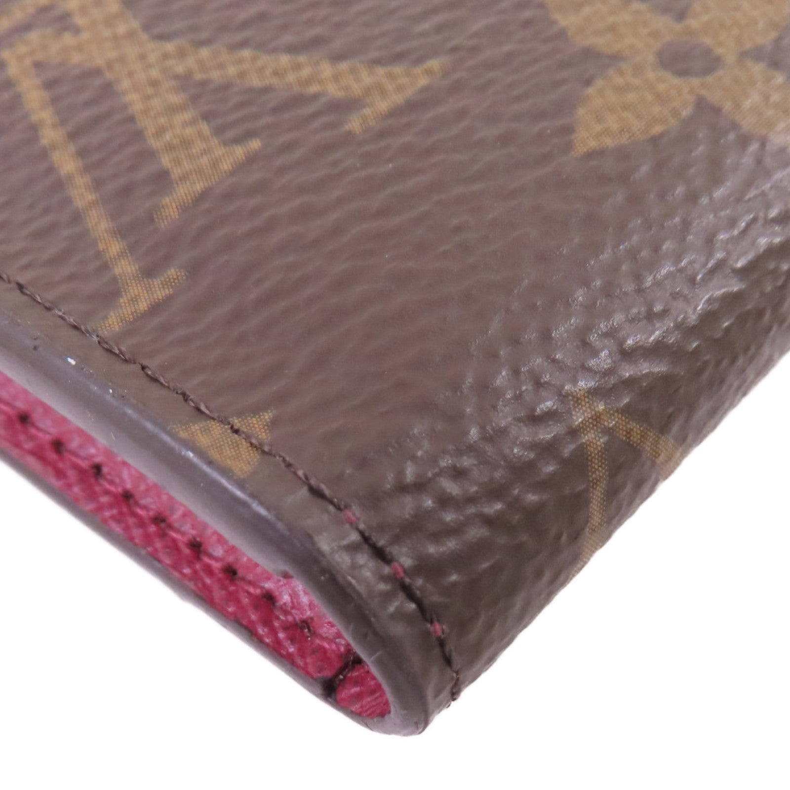 LOUIS VUITTON Monogram Rosalie Coin Case金扣零錢包啡色/酒紅色