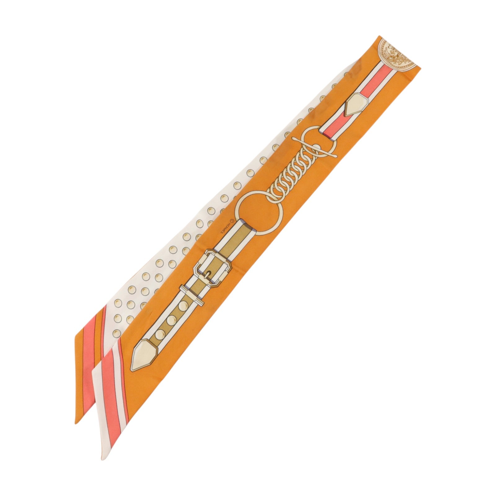 HERMES 絲質Twilly絲巾