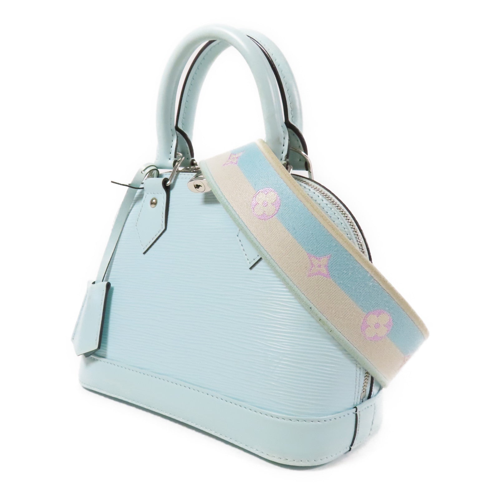 LOUIS VUITTON Epi Alma BB銀扣手挽肩背兩用袋