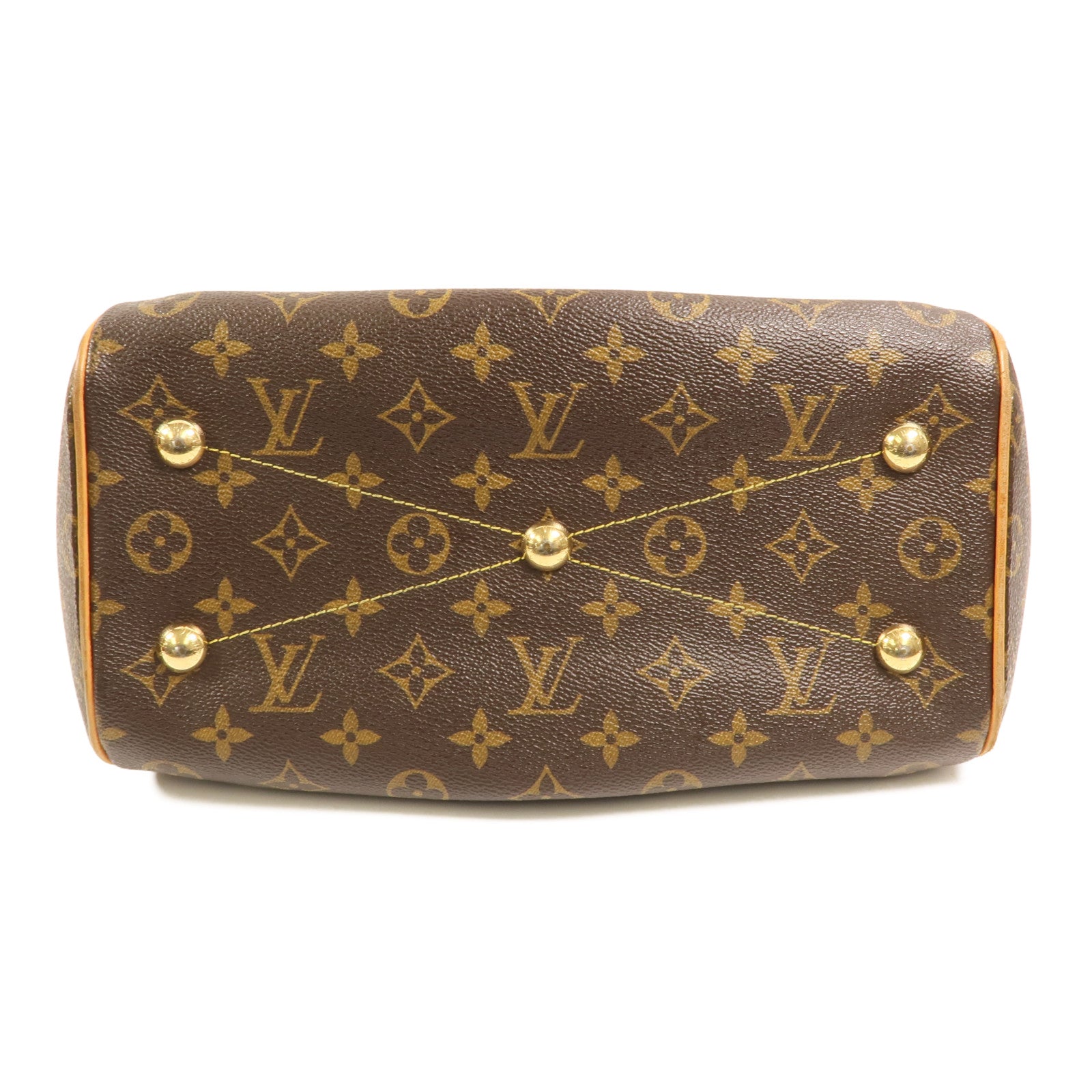 LOUIS VUITTON Monogram Tivoli PM金扣手挽袋