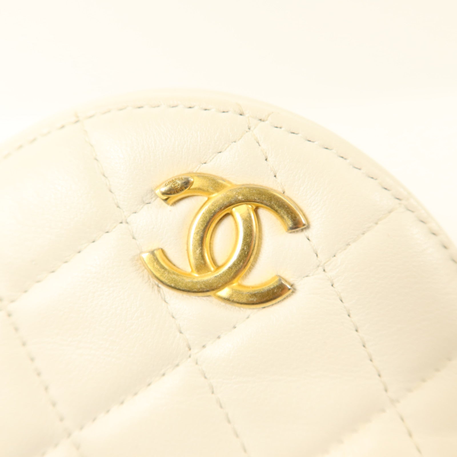CHANEL 羊皮皮革Shoulder Bag金扣肩背袋