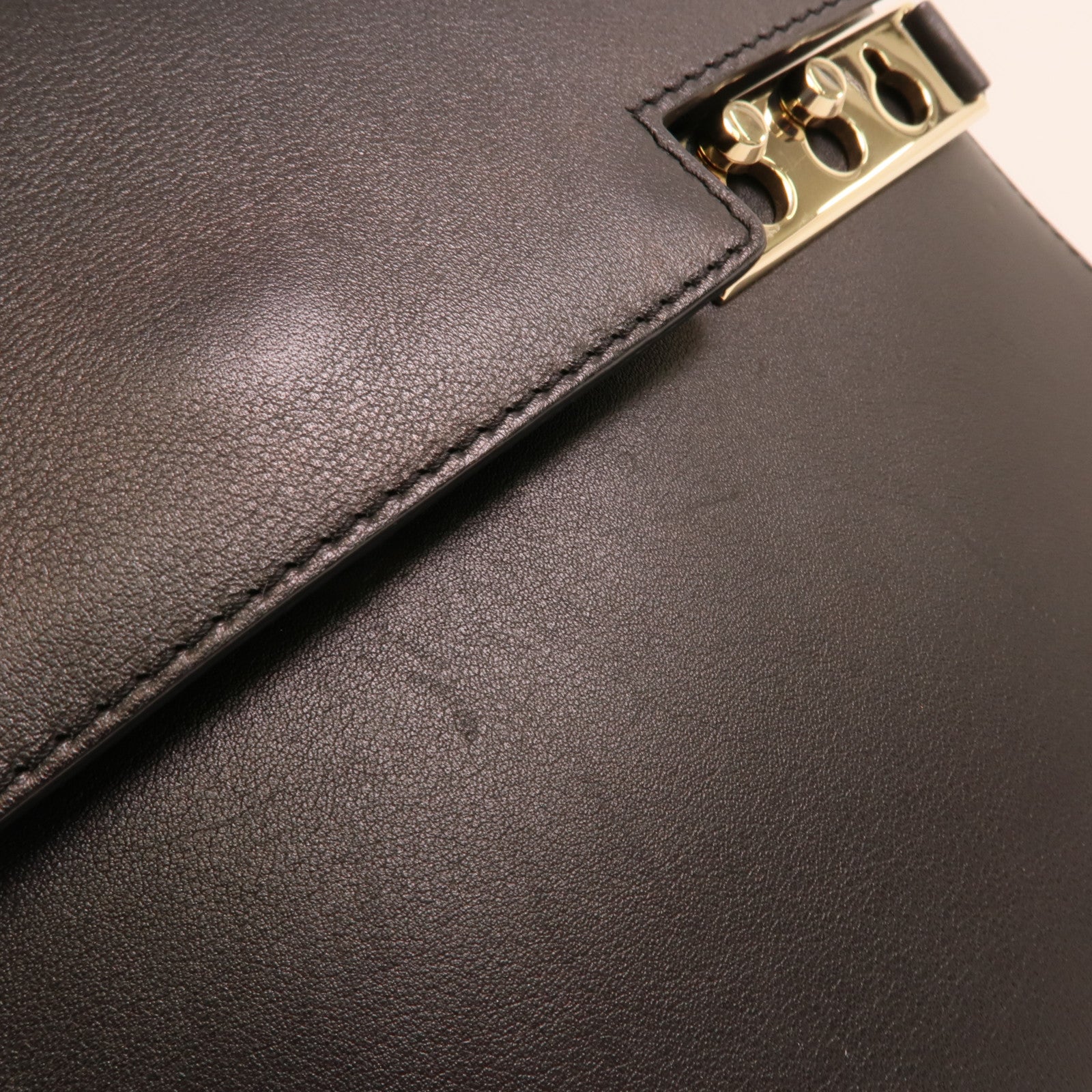 Delvaux 牛皮皮革Tempete MM手挽肩背兩用袋