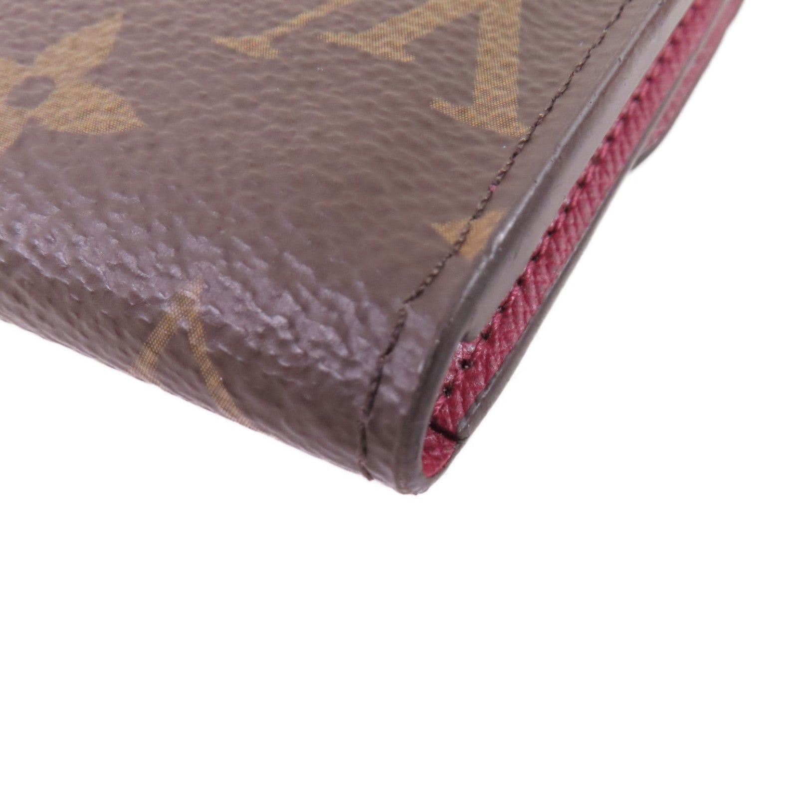 LOUIS VUITTON Monogram Rosalie Coin Case金扣零錢包啡色/酒紅色