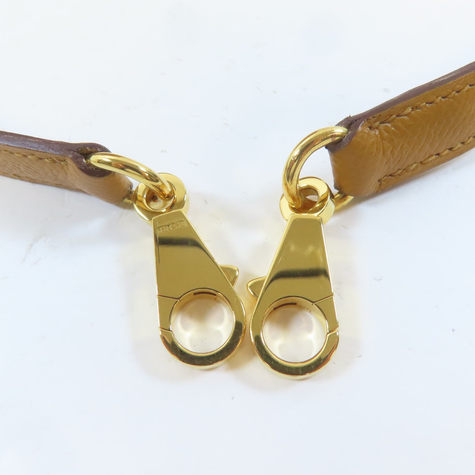 HERMES Epsom皮革Kelly 28金扣手挽肩背兩用袋Caramel/啡色
